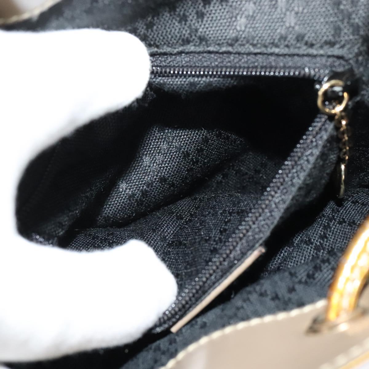 GUCCI Bamboo Backpack Enamel Gold 003 1705 0030 Auth BA4926