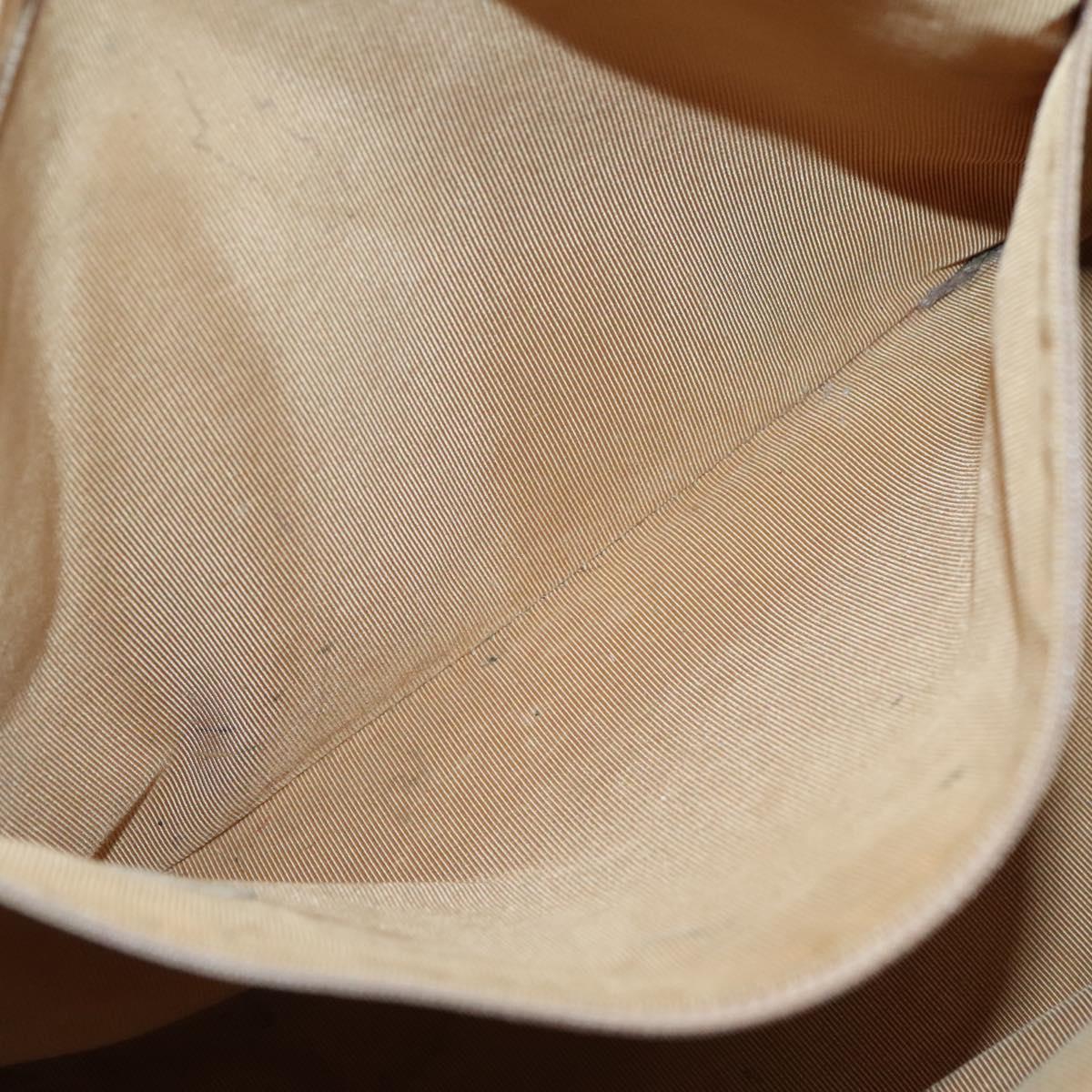CHANEL COCO Mark Tote Bag Caviar Skin Beige Gold CC Auth BA4943