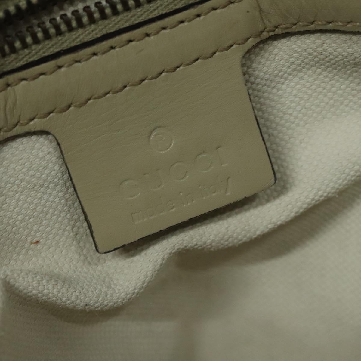 GUCCI GG Canvas Tote Bag Beige Gold 269953 Auth BA4969