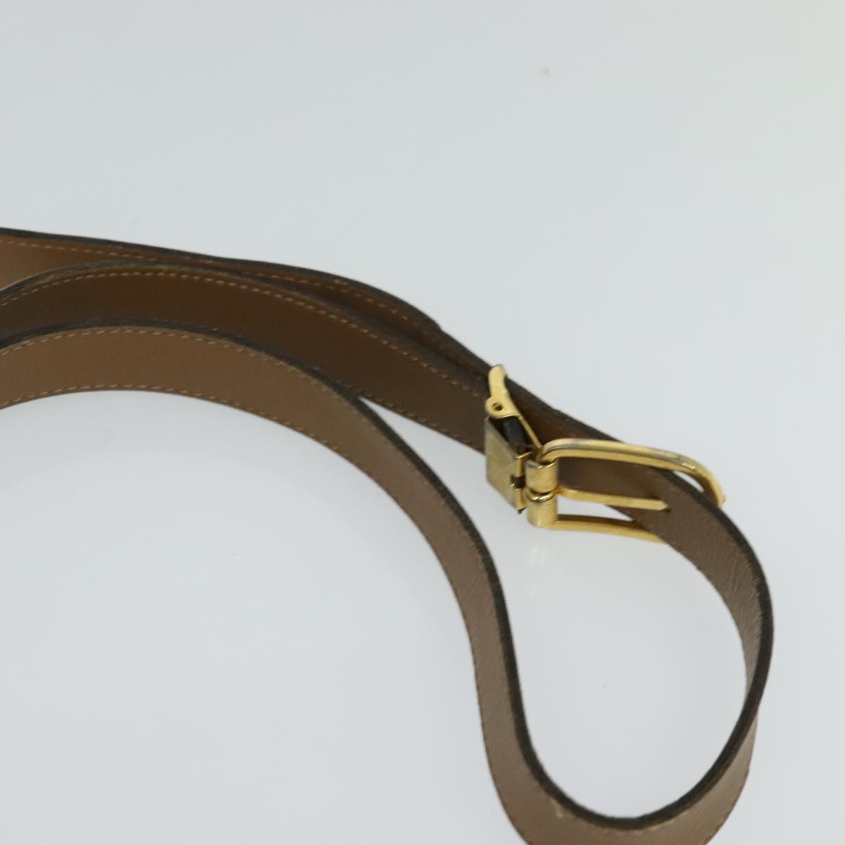 Christian Dior Honeycomb Canvas Shoulder Bag PVC Leather Black Brown Auth BA497