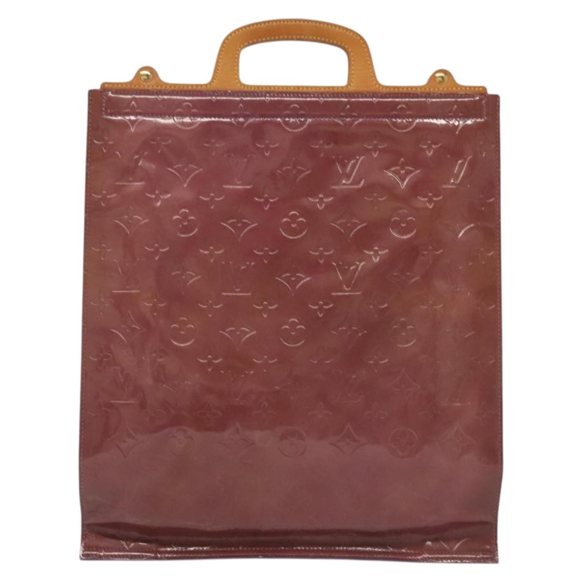 LOUIS VUITTON Monogram Vernis Stanton Tote Bag Purple Viole M91079 Auth BA4977