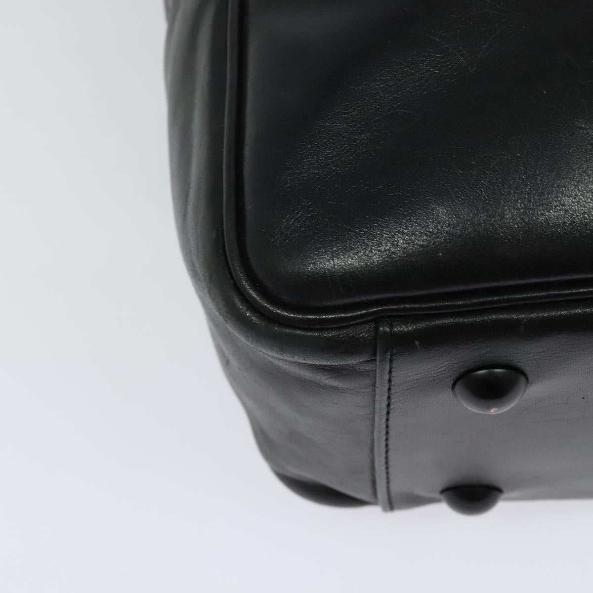 LOUIS VUITTON Monogram Difference Clarkson Bag Leather Black M92402 Auth BA4980