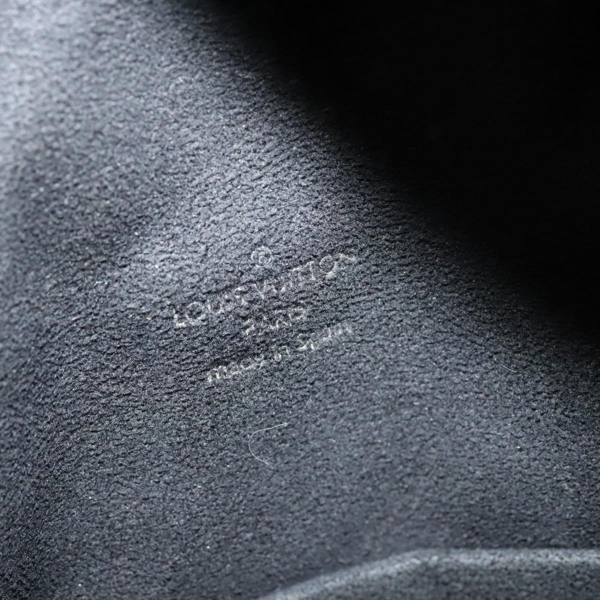 LOUIS VUITTON Monogram Difference Clarkson Bag Leather Black M92402 Auth BA4980