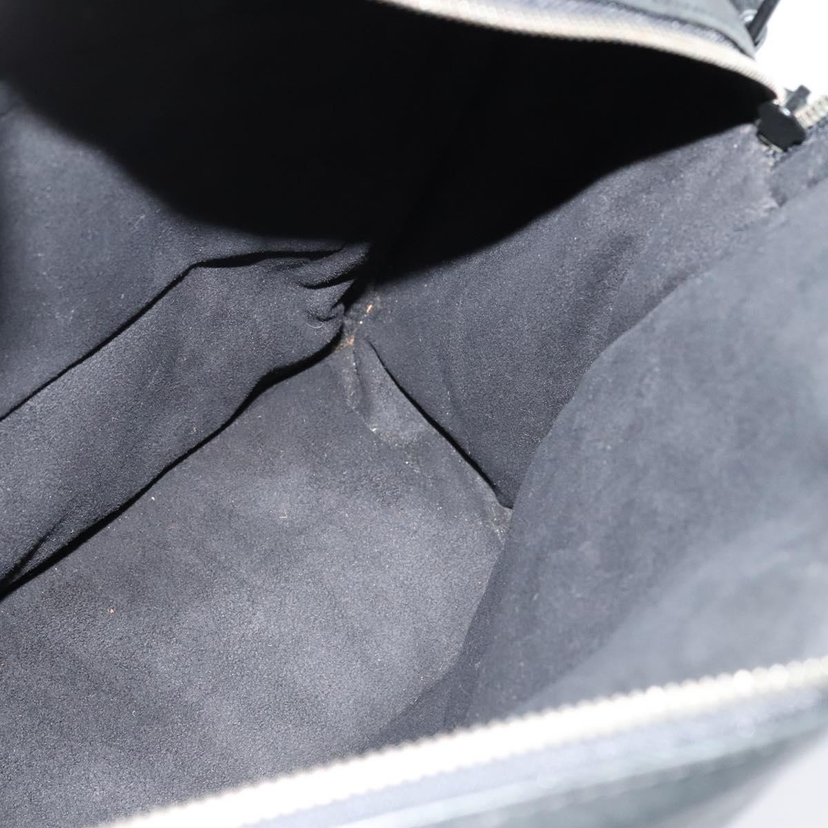 LOUIS VUITTON Monogram Difference Clarkson Bag Leather Black M92402 Auth BA4980