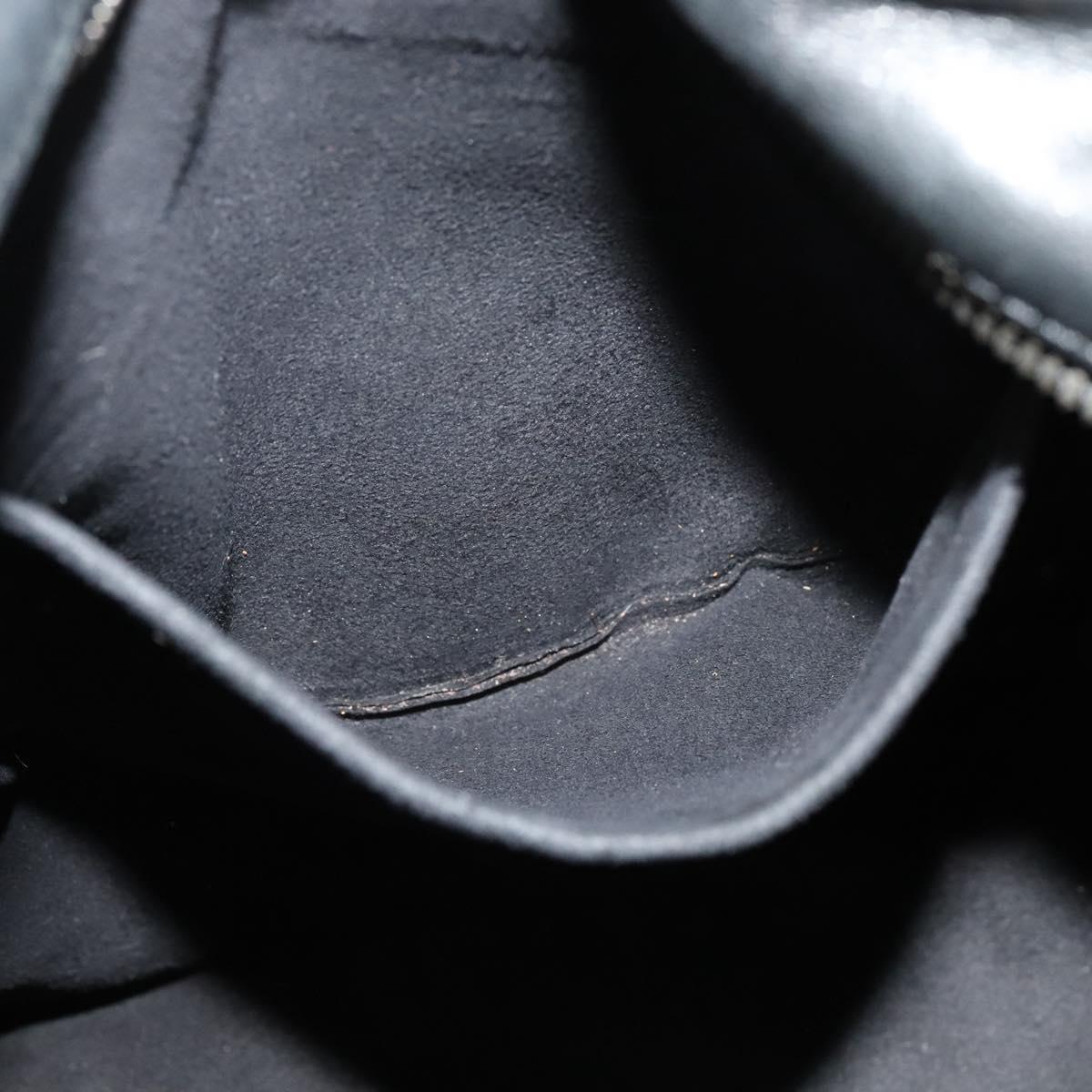 LOUIS VUITTON Monogram Difference Clarkson Bag Leather Black M92402 Auth BA4980