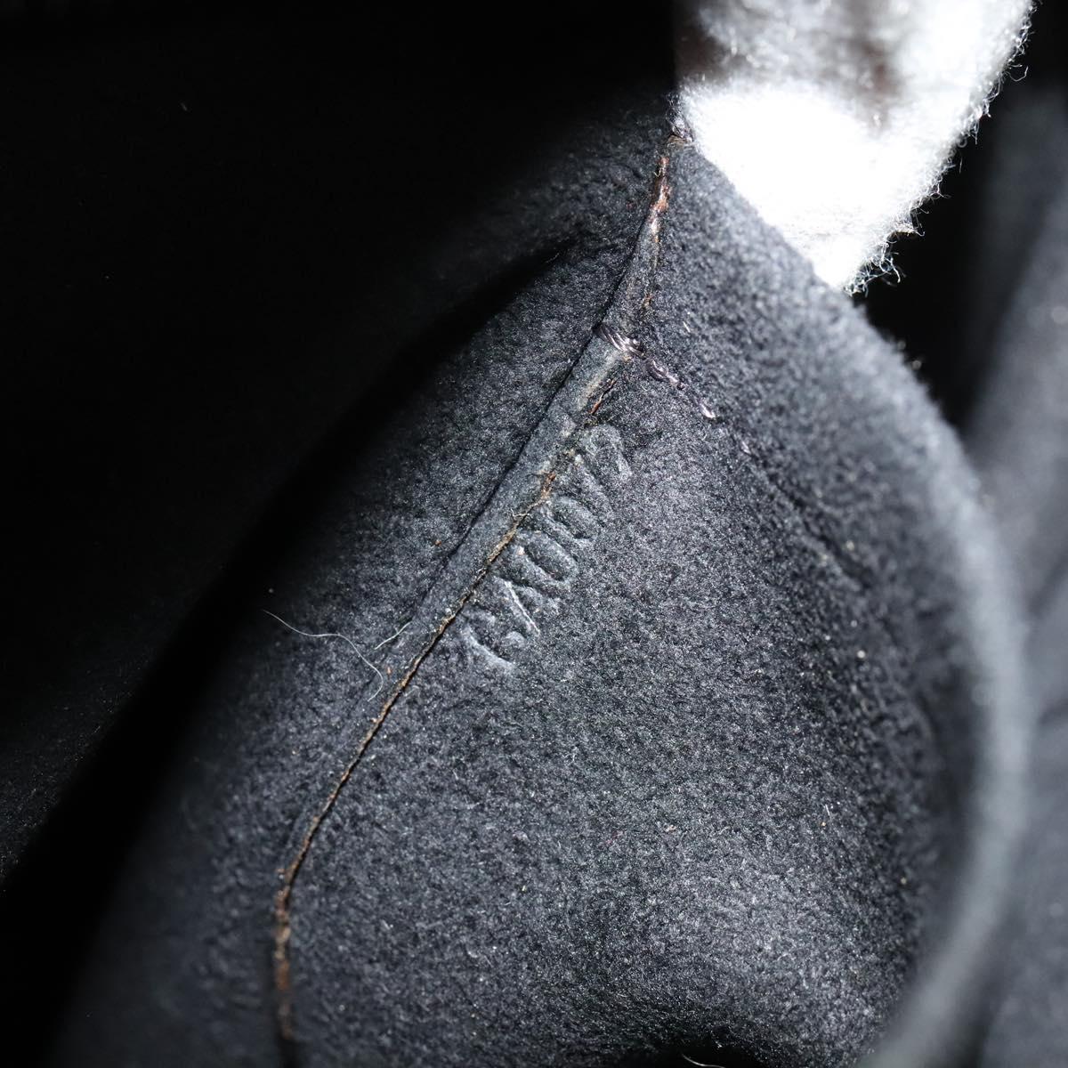 LOUIS VUITTON Monogram Difference Clarkson Bag Leather Black M92402 Auth BA4980