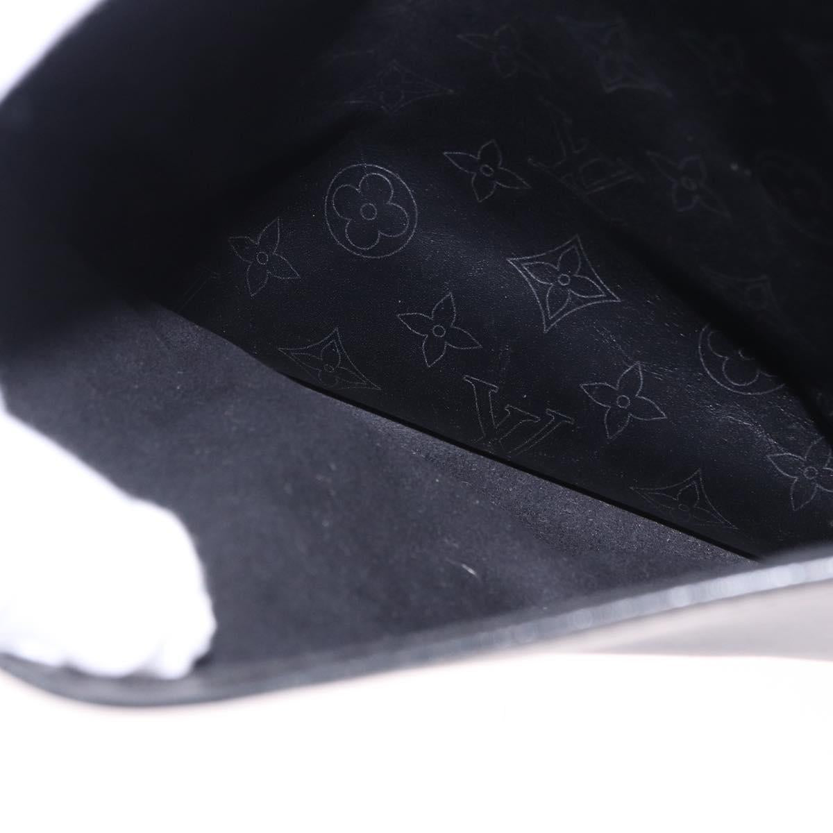LOUIS VUITTON Monogram Difference Clarkson Bag Leather Black M92402 Auth BA4980