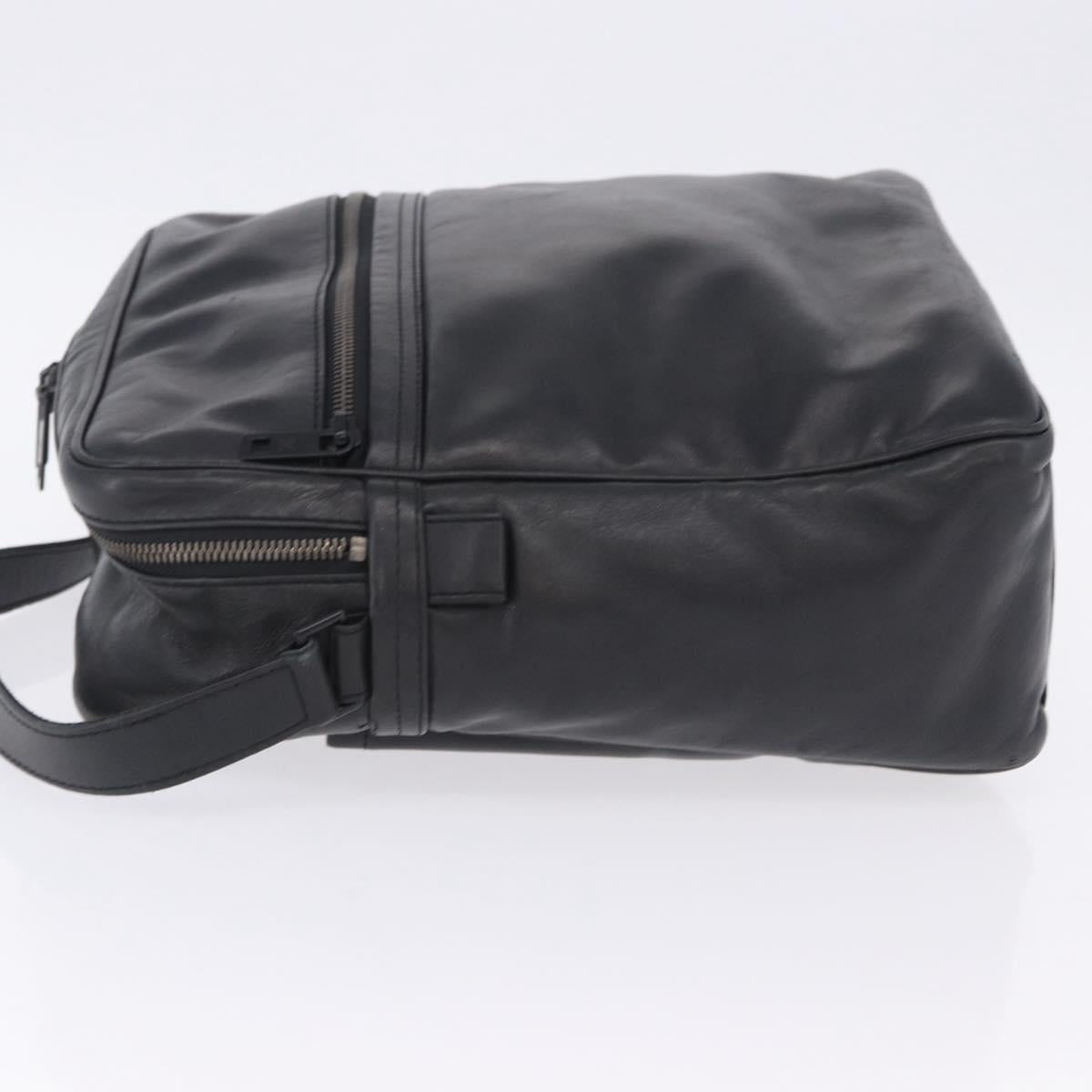LOUIS VUITTON Monogram Difference Clarkson Bag Leather Black M92402 Auth BA4980