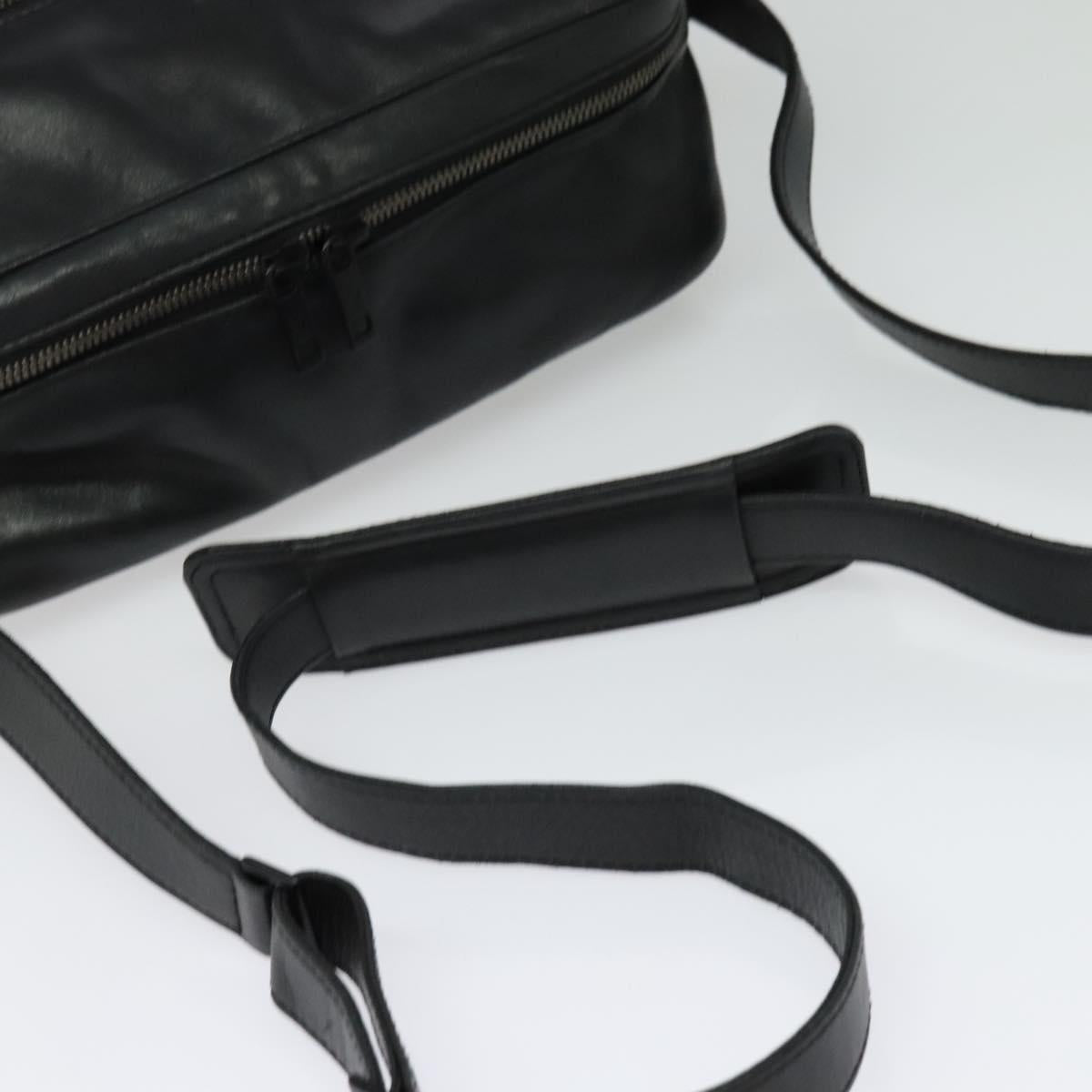 LOUIS VUITTON Monogram Difference Clarkson Bag Leather Black M92402 Auth BA4980