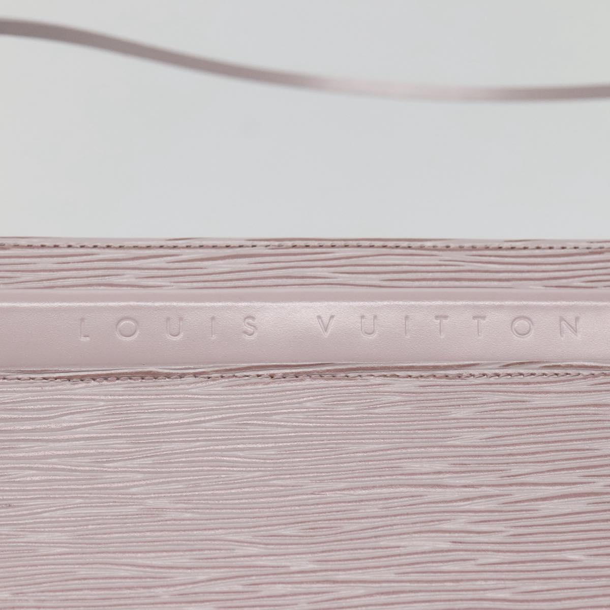 LOUIS VUITTON Epi Saint Tropez Shoulder Bag Gray Lilac M5246B LV Auth BA5001