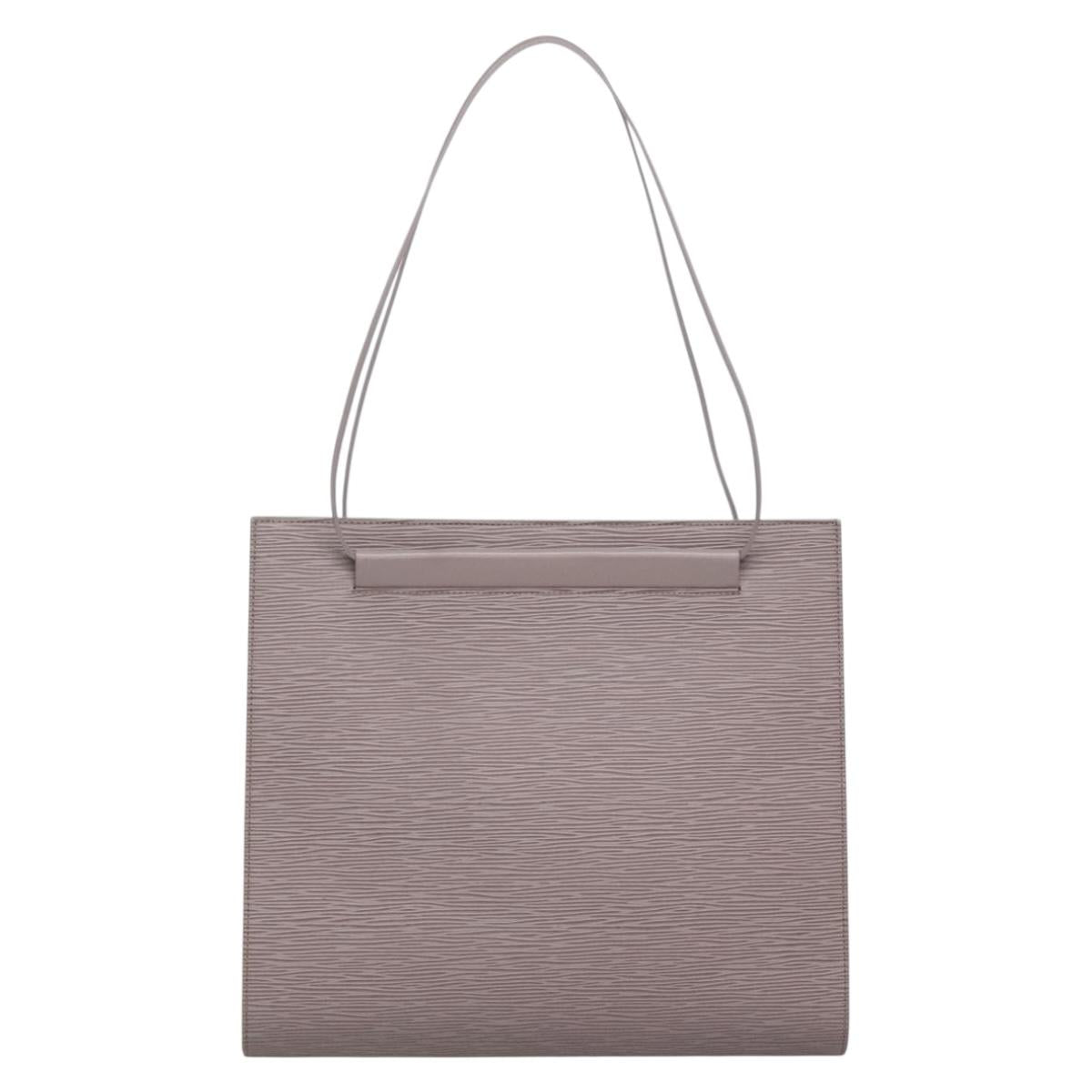 LOUIS VUITTON Epi Saint Tropez Shoulder Bag Gray Lilac M5246B LV Auth BA5001