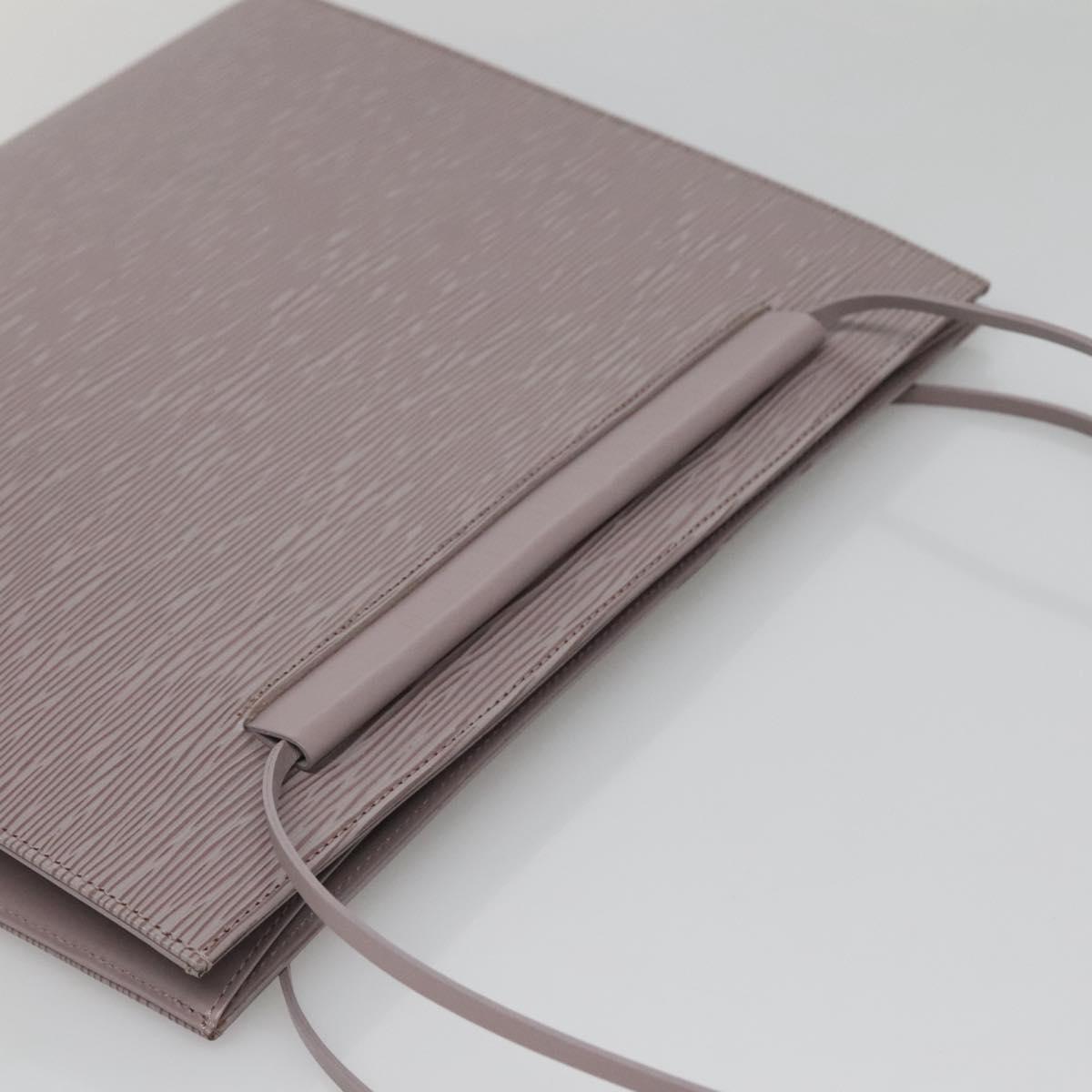 LOUIS VUITTON Epi Saint Tropez Shoulder Bag Gray Lilac M5246B LV Auth BA5001