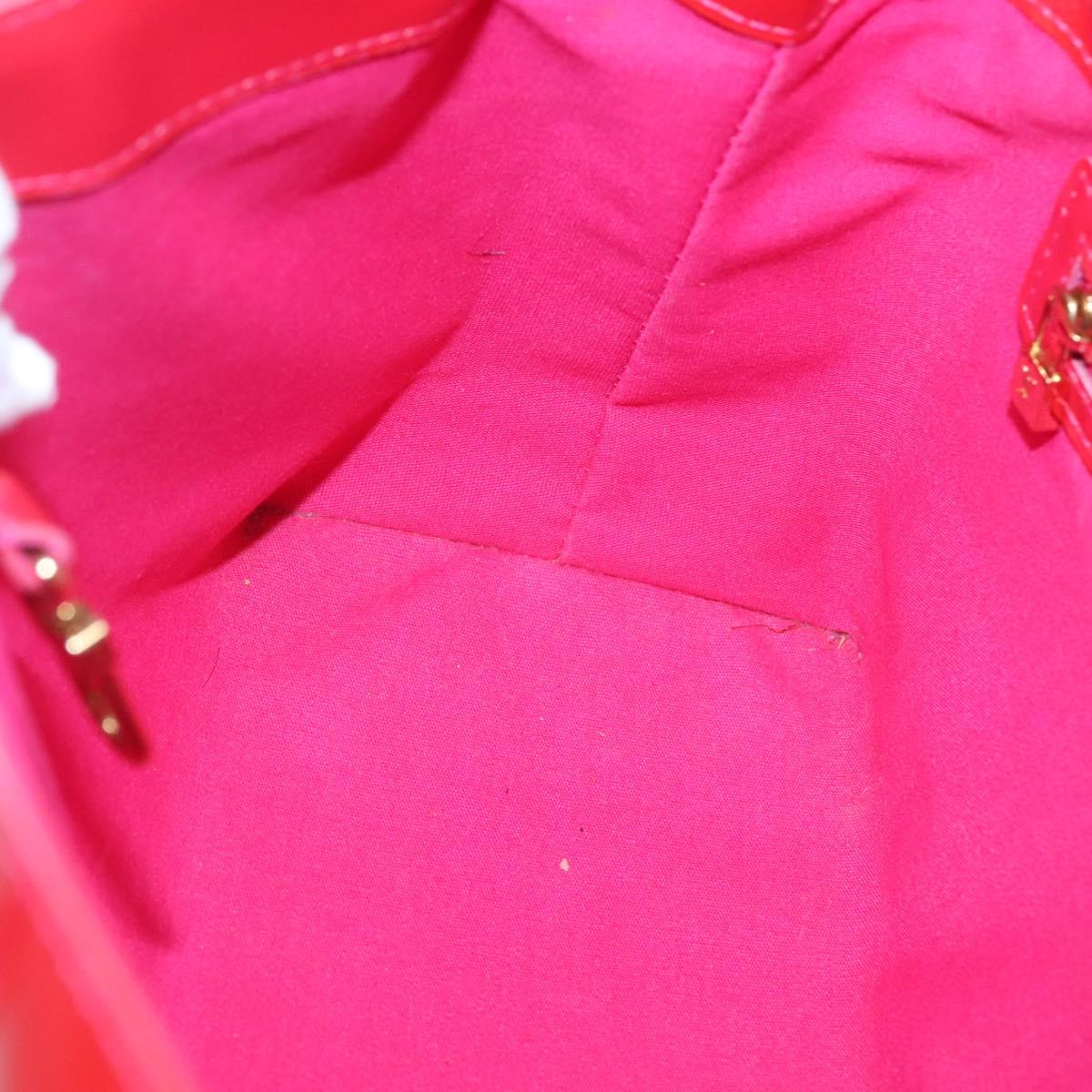 LOUIS VUITTON Vernis Wilshire Boulevard Hand Bag Rose Pop M93643 LV Auth BA5004