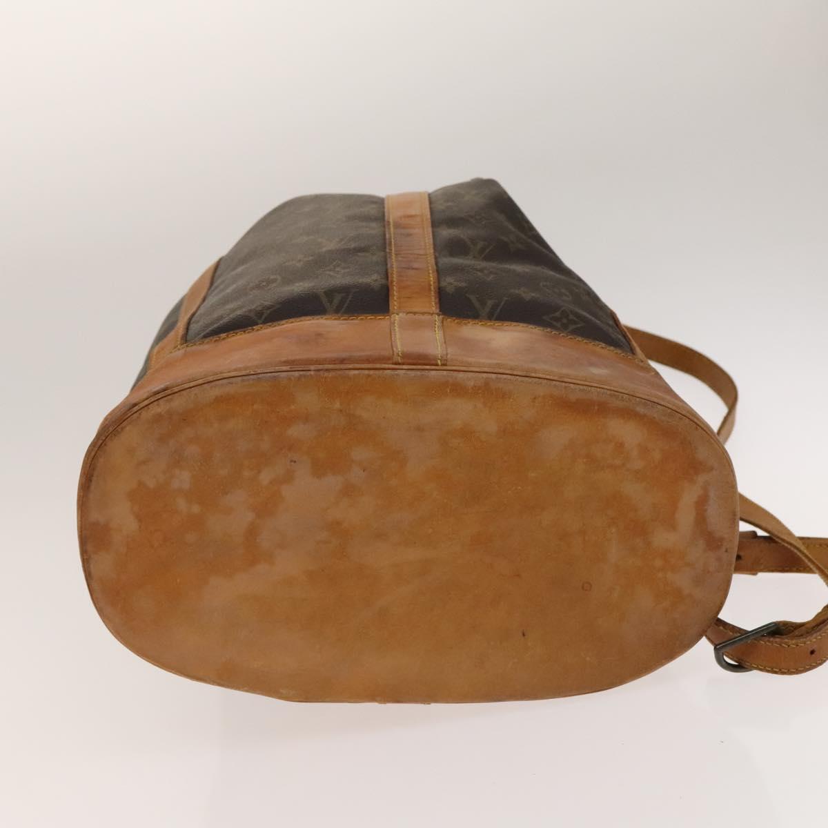 LOUIS VUITTON Monogram Randonnee GM Shoulder Bag M42244 LV Auth BA5008