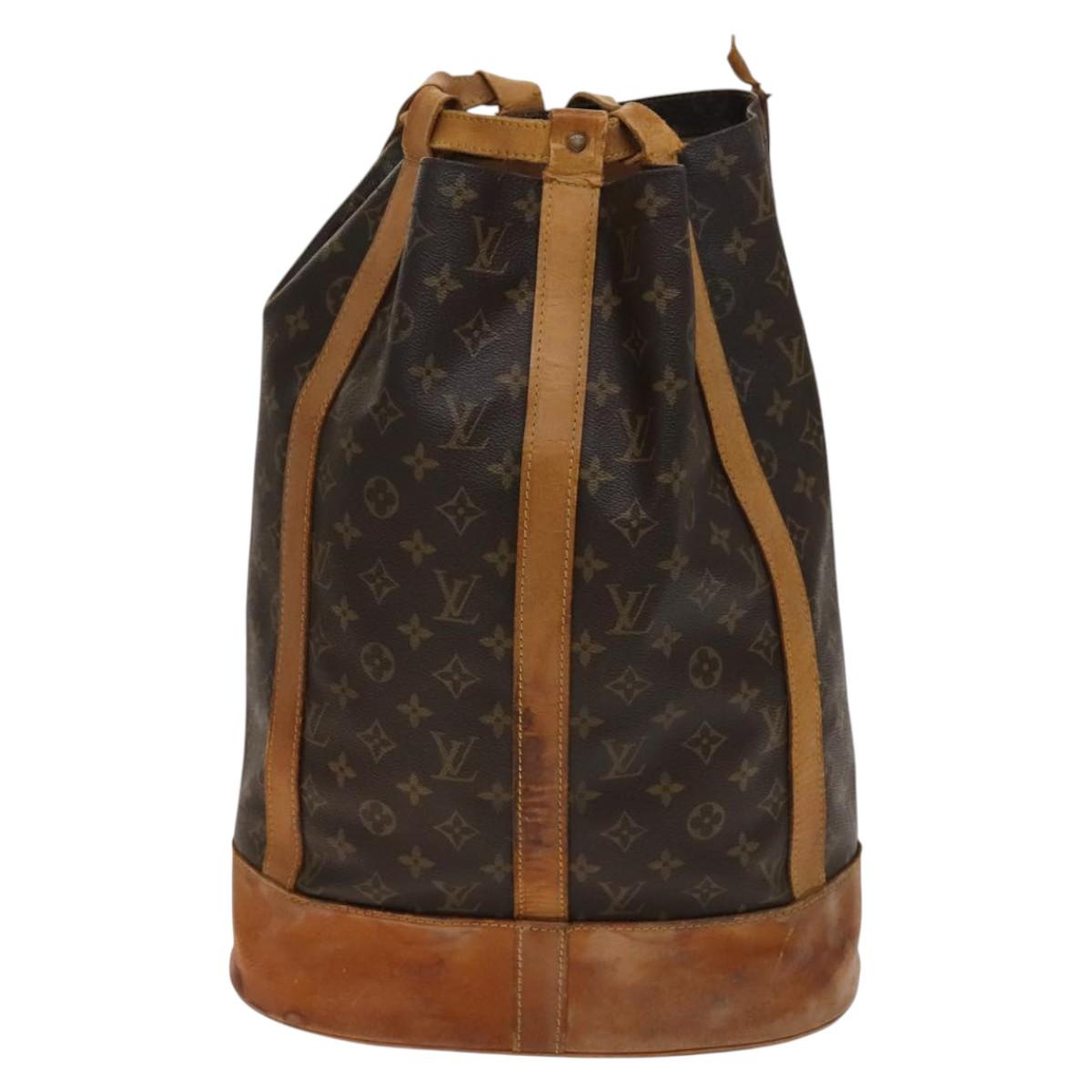 LOUIS VUITTON Monogram Randonnee GM Shoulder Bag M42244 LV Auth BA5008