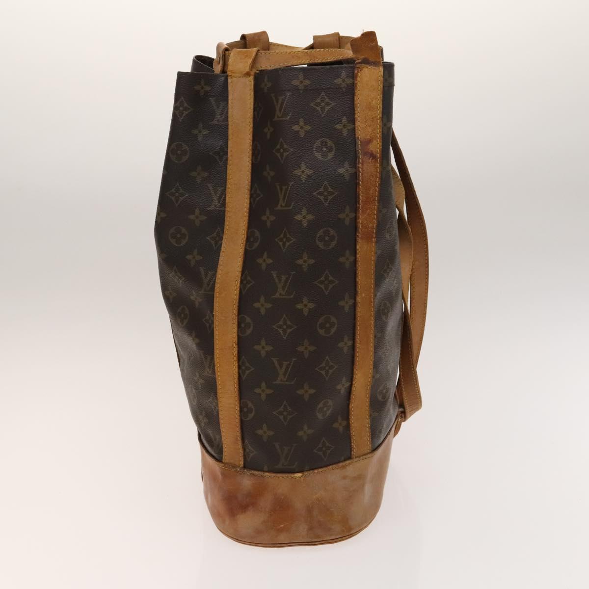 LOUIS VUITTON Monogram Randonnee GM Shoulder Bag M42244 LV Auth BA5008
