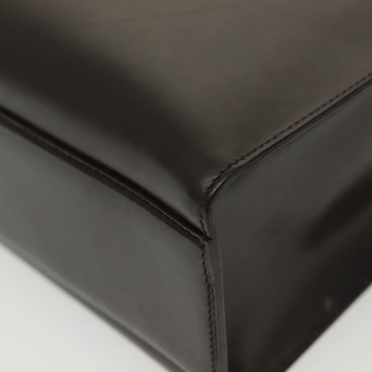 PRADA Tote Bag Leather Brown Auth BA5025