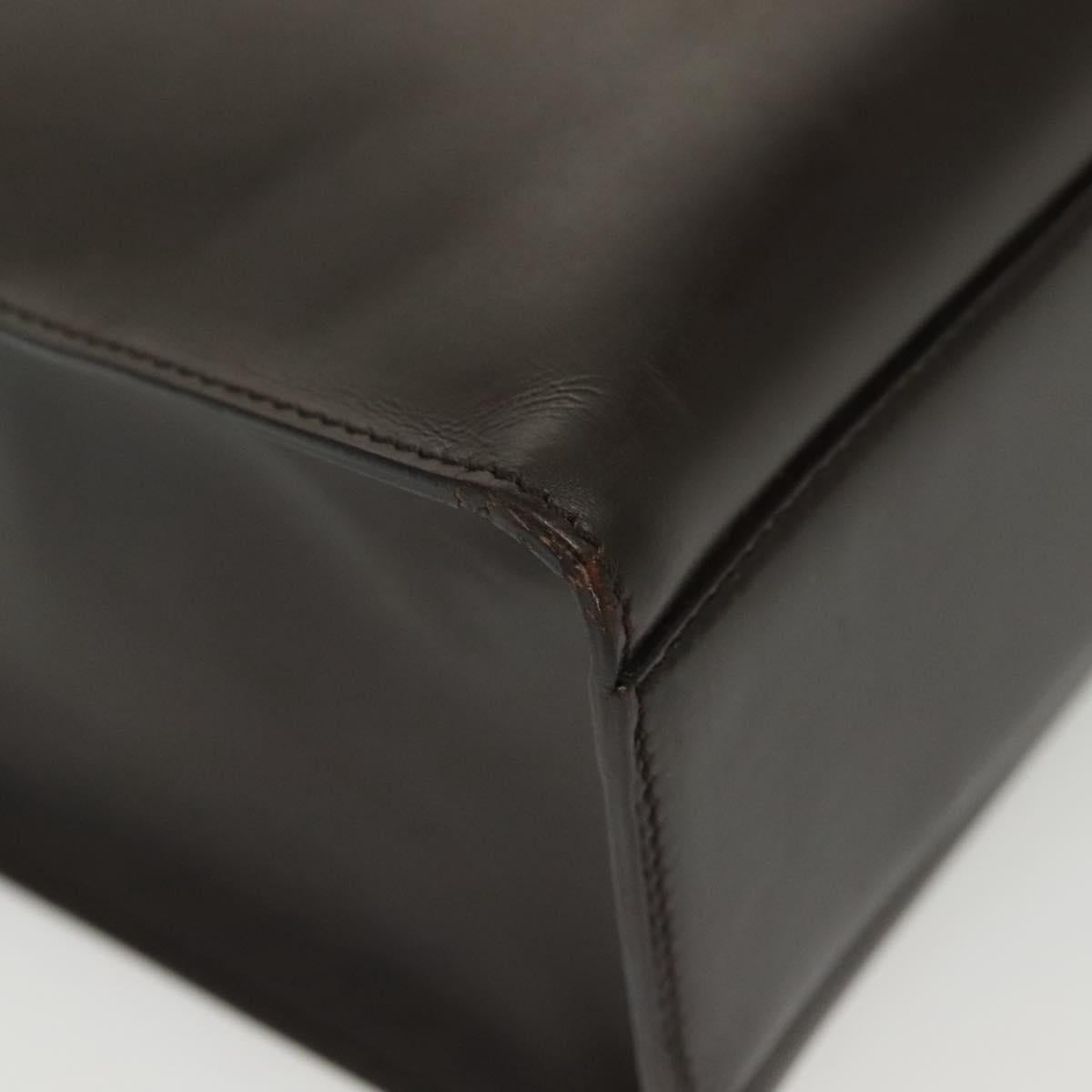 PRADA Tote Bag Leather Brown Auth BA5025