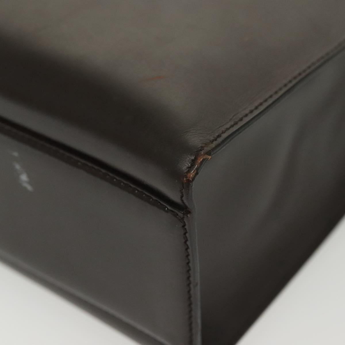 PRADA Tote Bag Leather Brown Auth BA5025