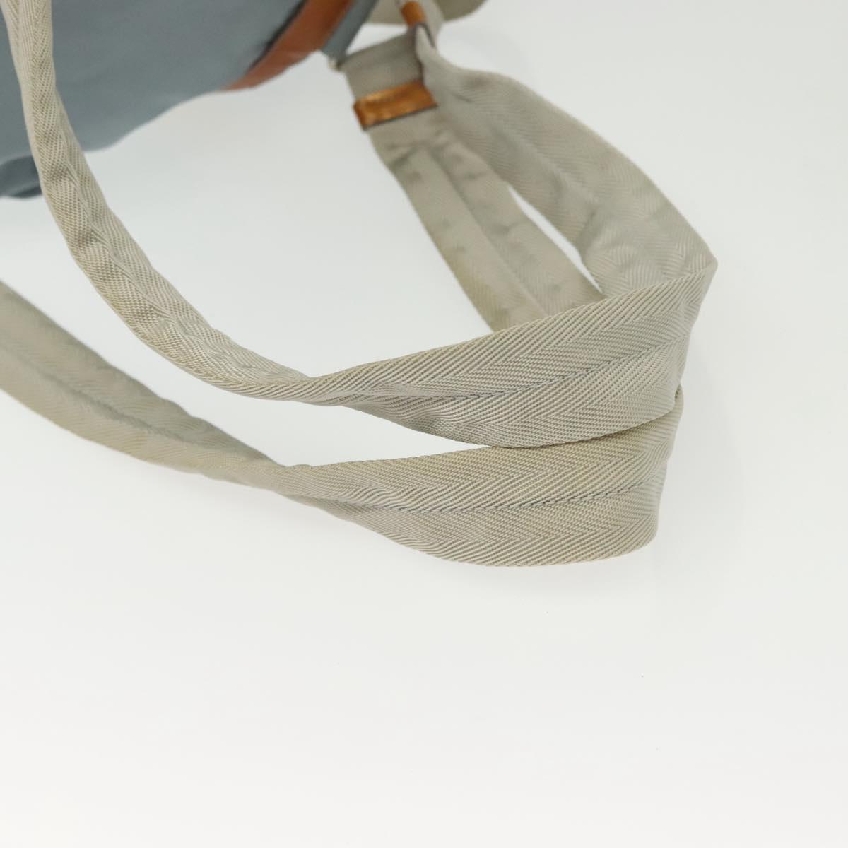 PRADA Backpack Nylon Light Blue Silver Auth BA5026