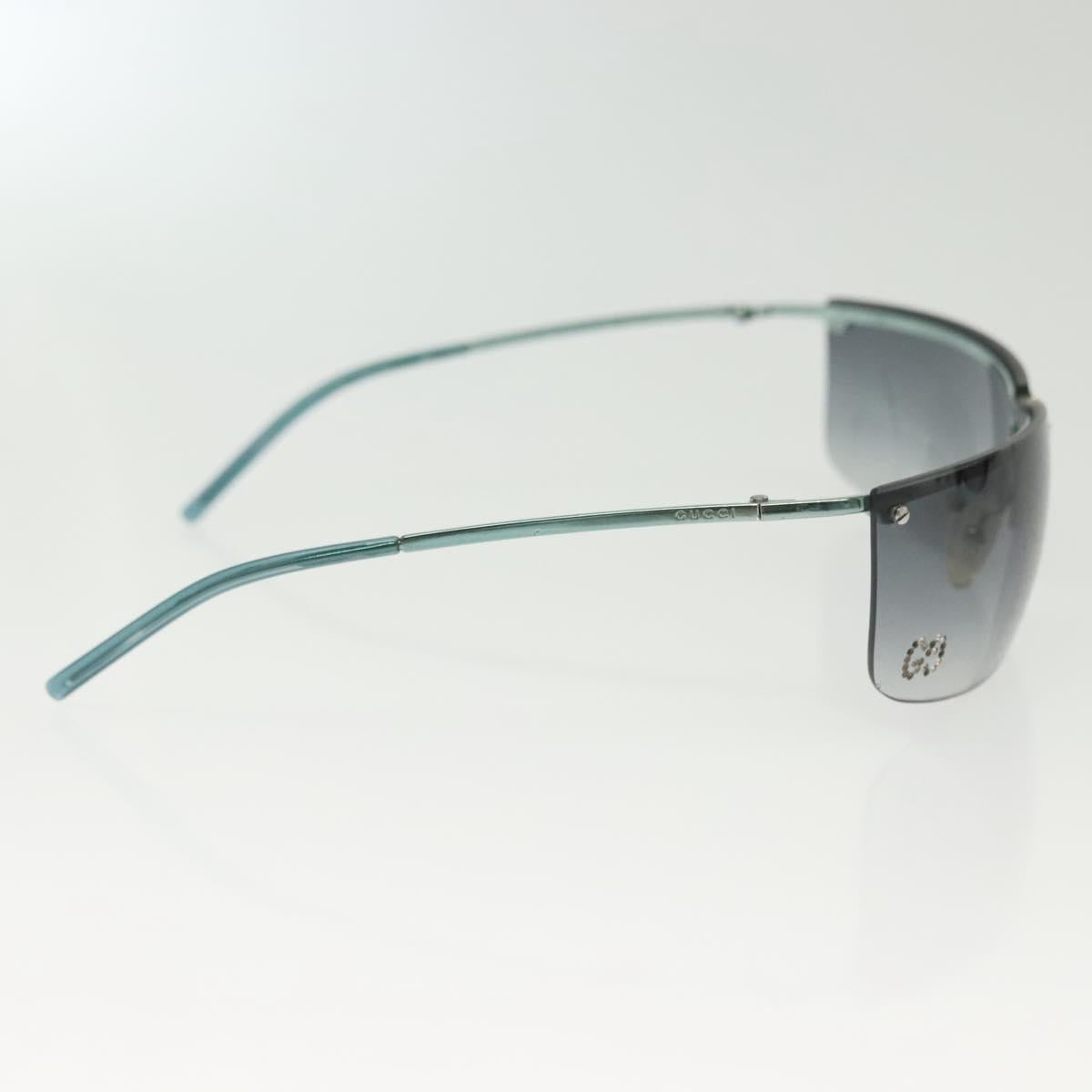 GUCCI Celine Sunglasses Plastic 2Set Black Green Auth BA5039