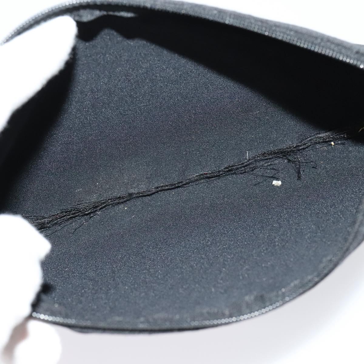 BVLGARI Logo Mania Tote Bag Canvas Black Silver Auth BA5057