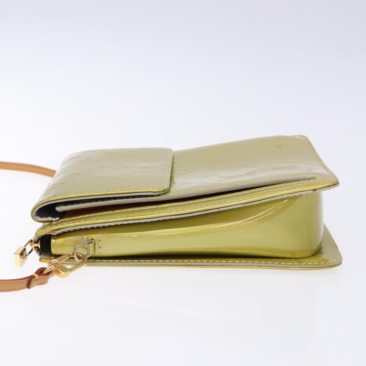 LOUIS VUITTON Monogram Vernis Motto Accessory Pouch Gris M91030 LV Auth BA5061