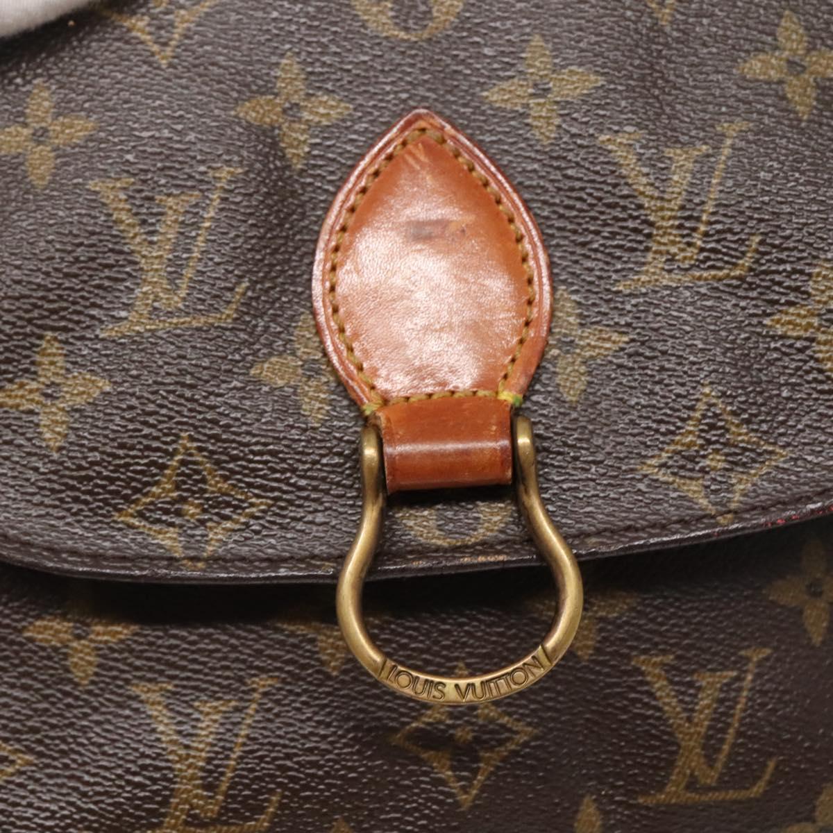 LOUIS VUITTON Monogram Saint Cloud MM Shoulder Bag M51243 LV Auth BA5062