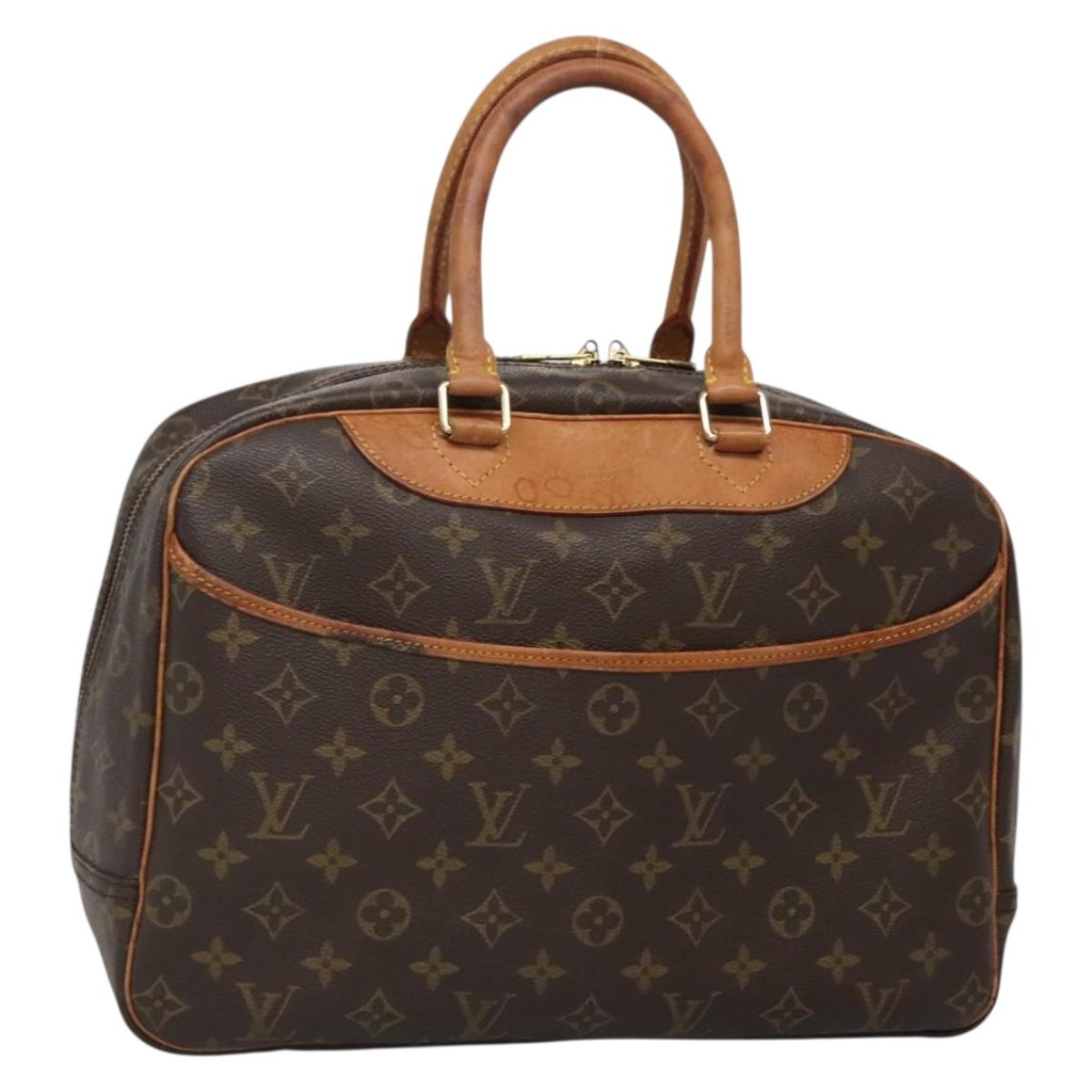 LOUIS VUITTON Monogram Deauville Hand Bag M47270 LV Auth BA5071