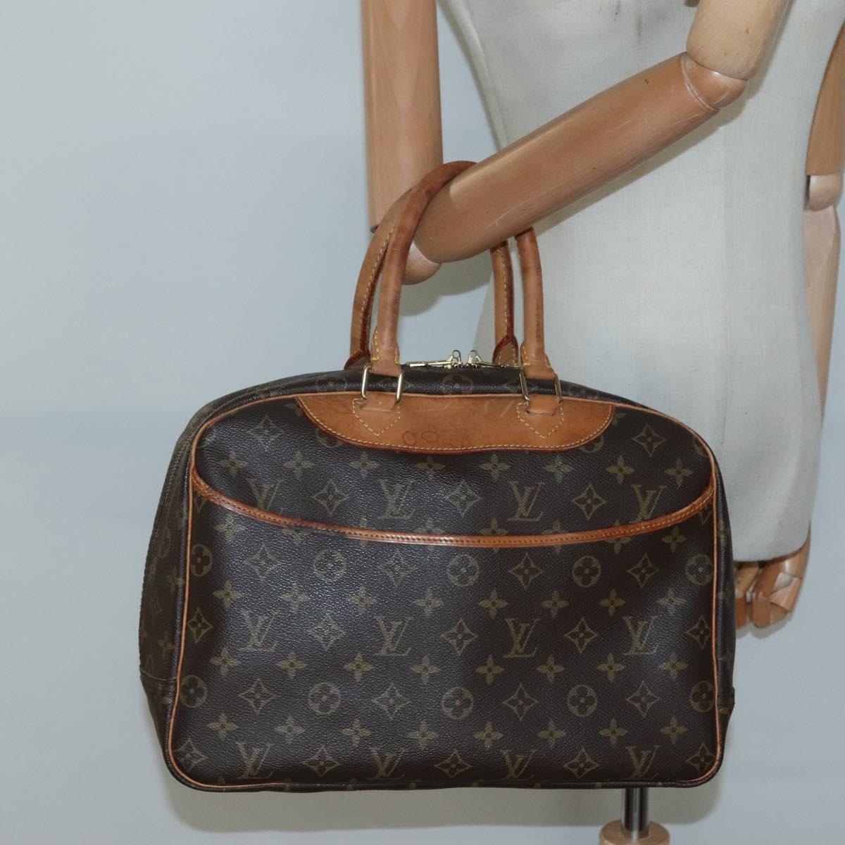 LOUIS VUITTON Monogram Deauville Hand Bag M47270 LV Auth BA5071