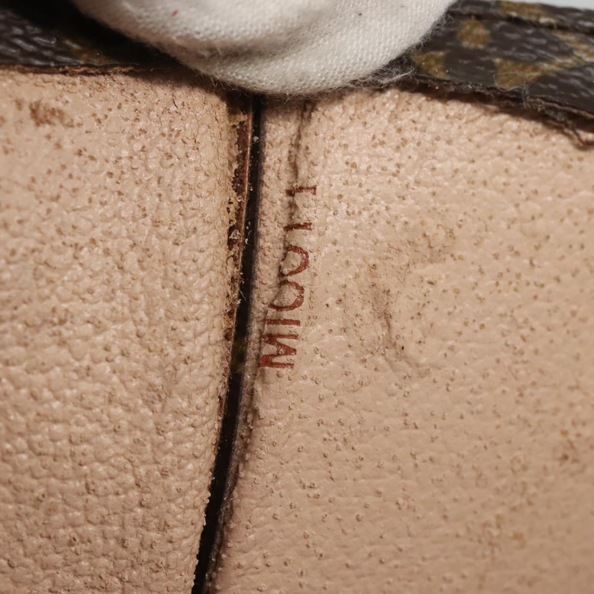 LOUIS VUITTON Monogram Sac Plat Hand Bag M51140 LV Auth BA5073