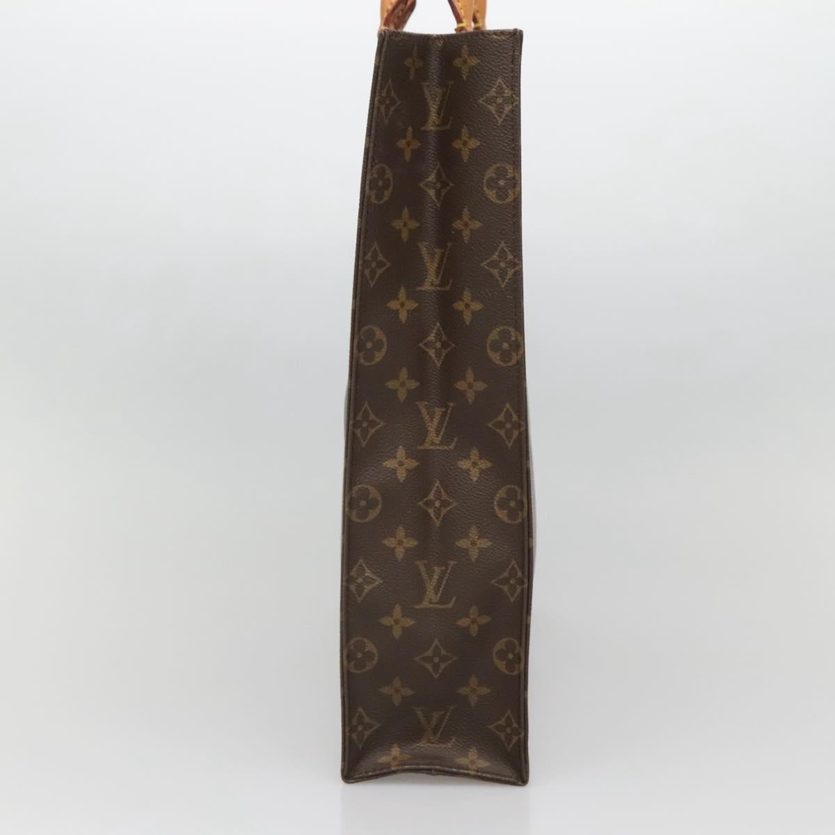 LOUIS VUITTON Monogram Sac Plat Hand Bag M51140 LV Auth BA5073