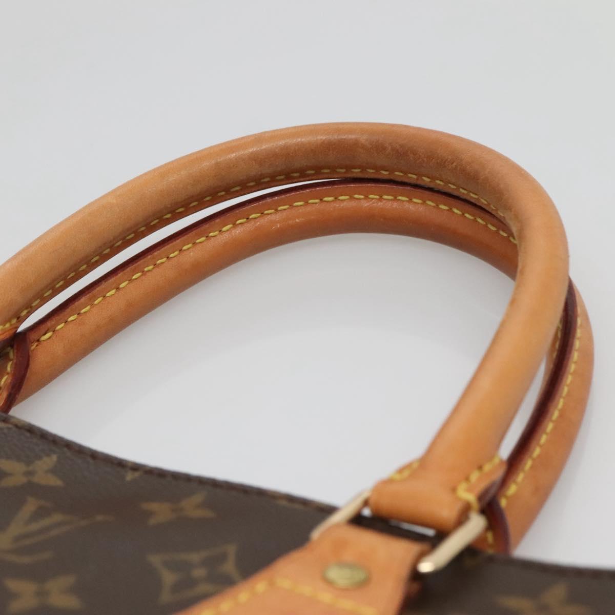 LOUIS VUITTON Monogram Sac Plat Hand Bag M51140 LV Auth BA5073