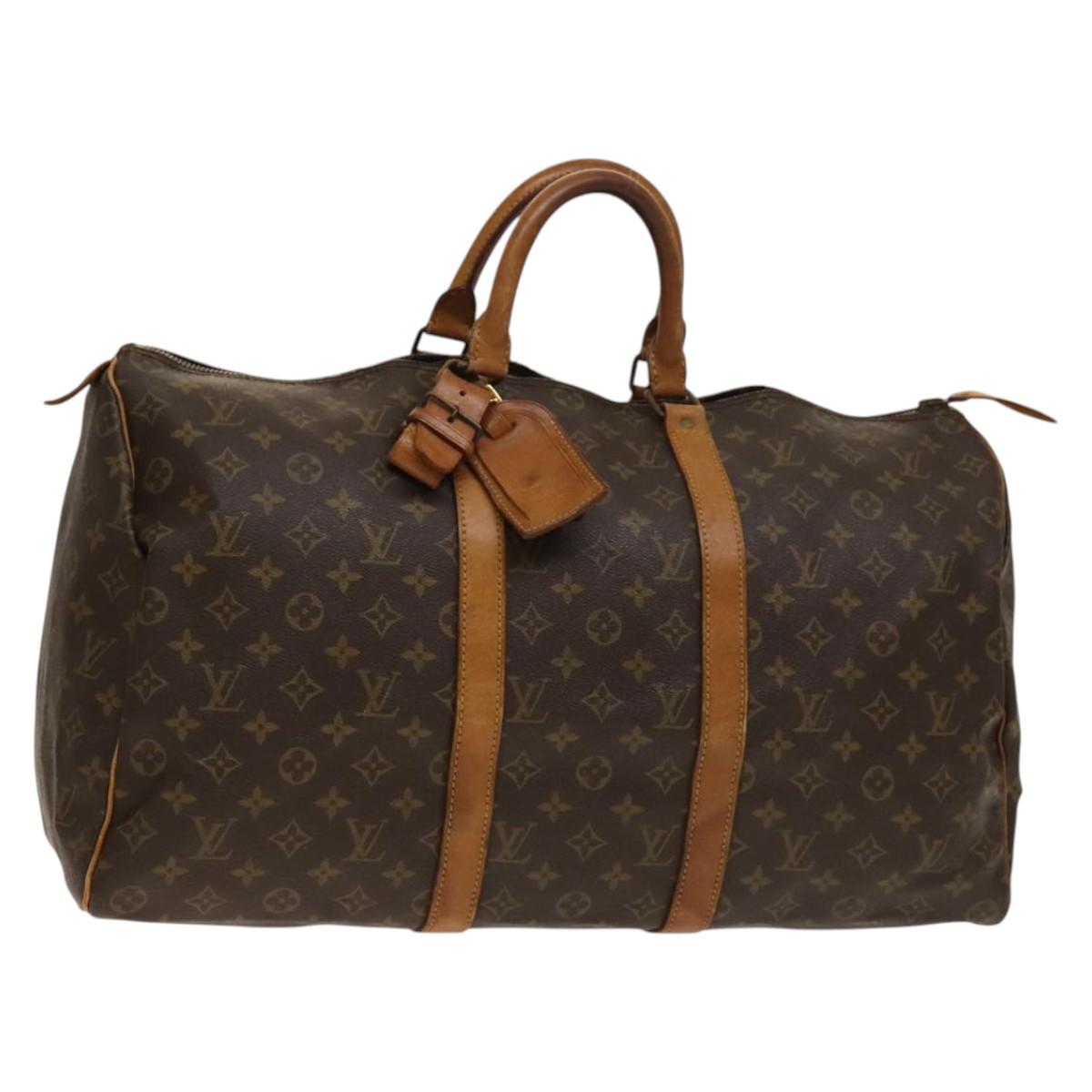 LOUIS VUITTON Monogram Keepall 50 Boston Bag Vintage M41426 LV Auth BA5074