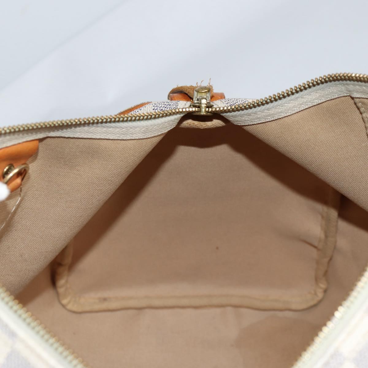 LOUIS VUITTON Damier Azur Speedy 35 Hand Bag N41535 LV Auth BA5077