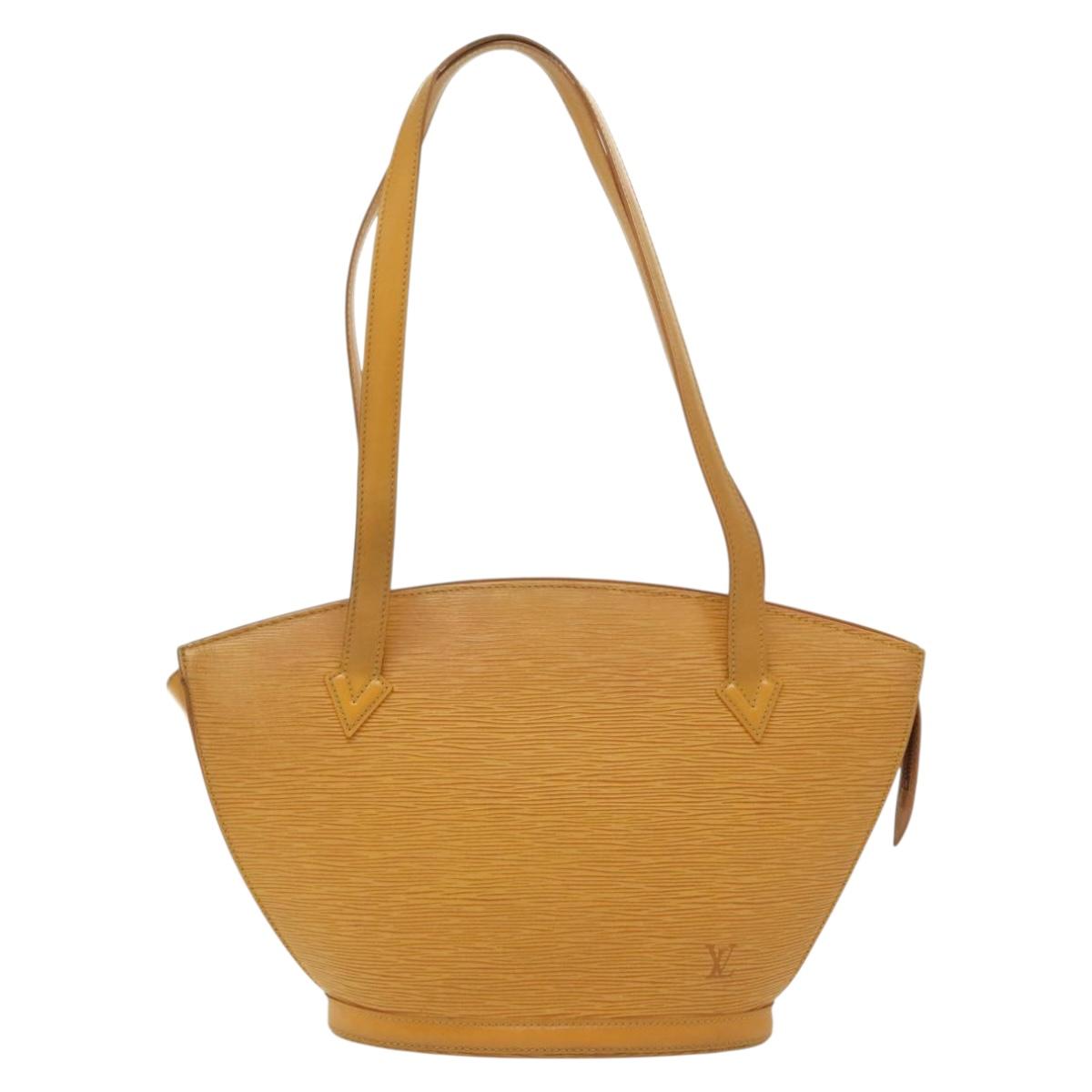 LOUIS VUITTON Epi Saint Jacques Poignees Long Bag Yellow M52339 LV Auth BA5080