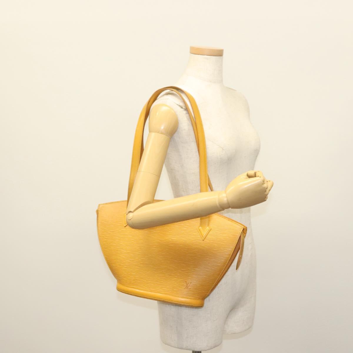 LOUIS VUITTON Epi Saint Jacques Poignees Long Bag Yellow M52339 LV Auth BA5080