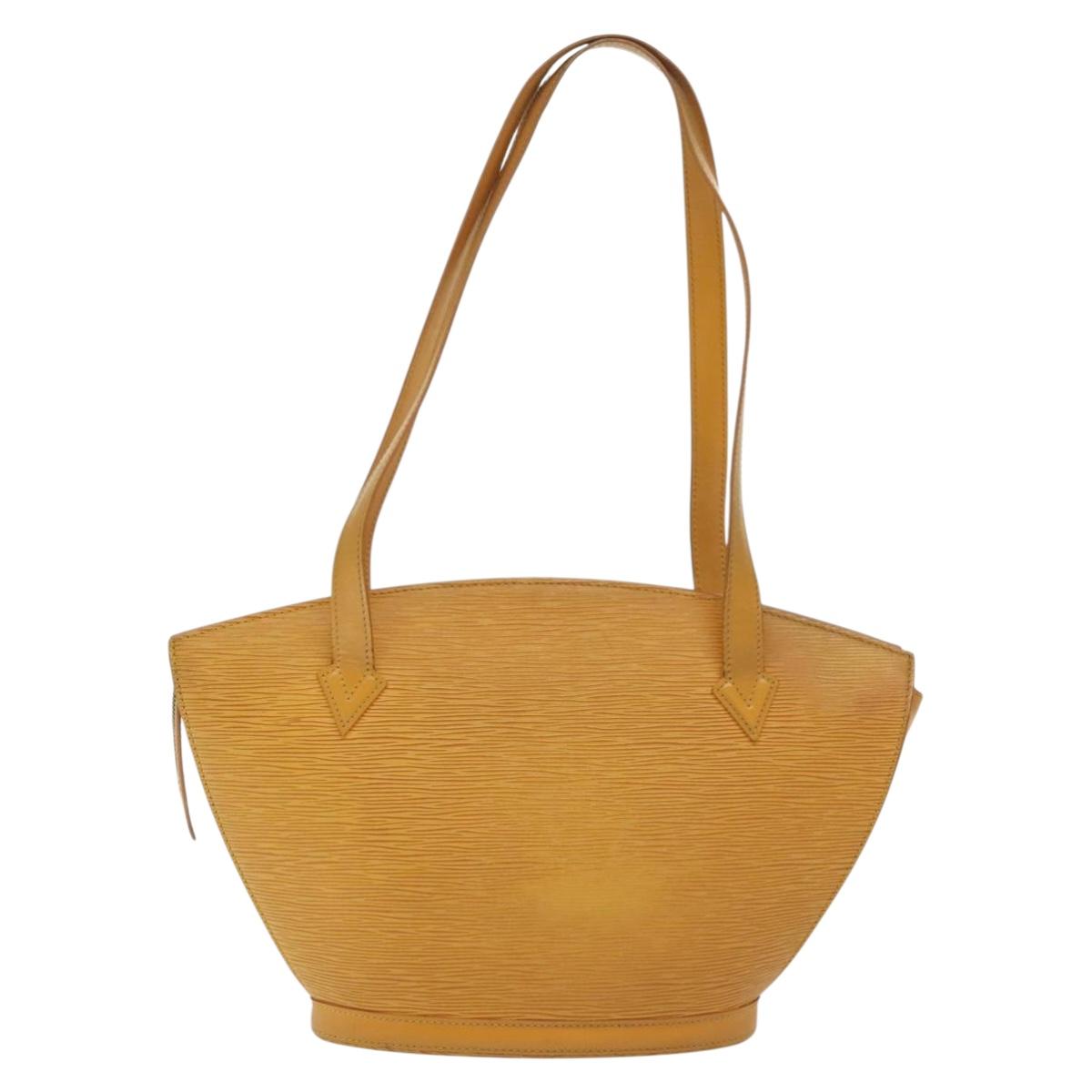 LOUIS VUITTON Epi Saint Jacques Poignees Long Bag Yellow M52339 LV Auth BA5080
