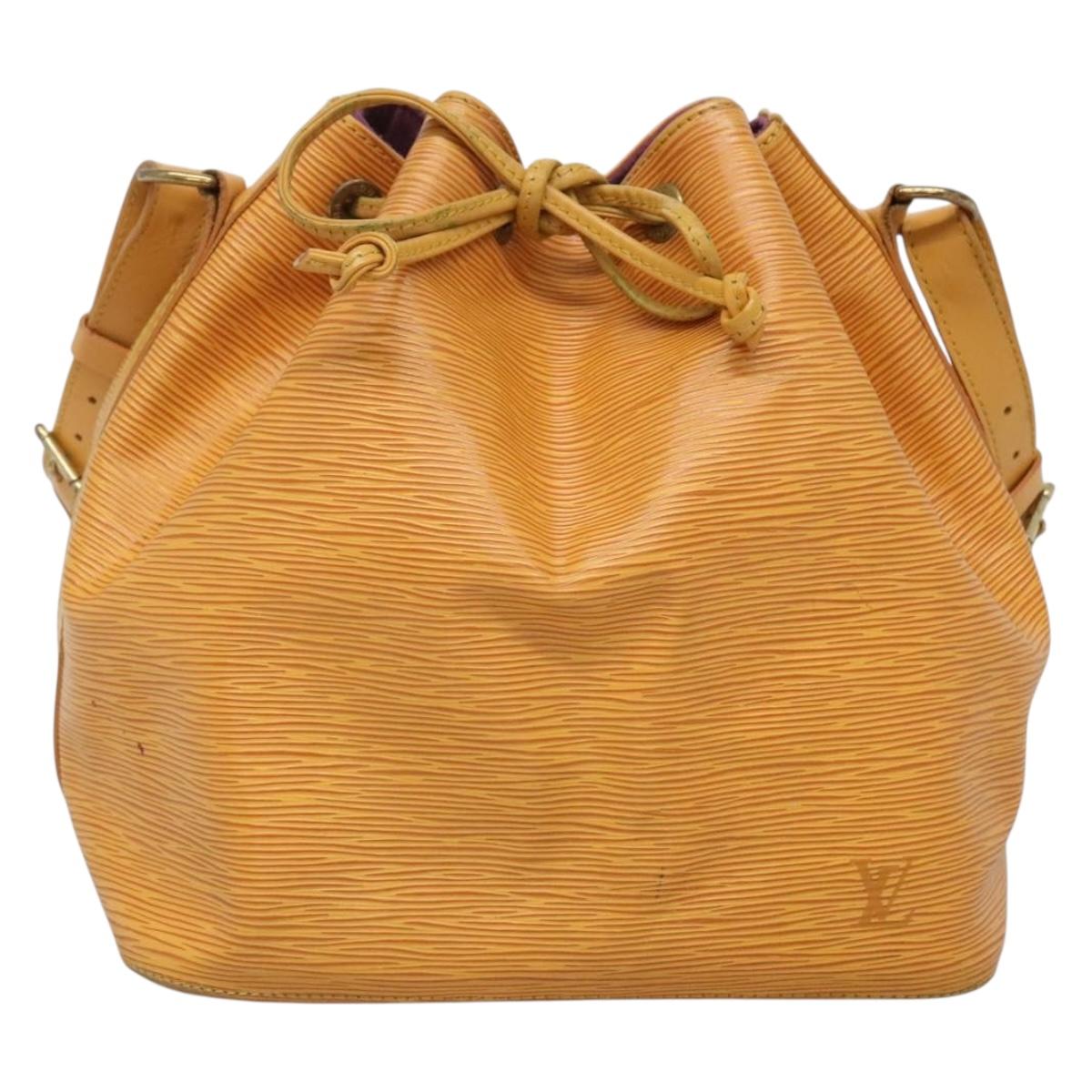LOUIS VUITTON Epi Petit Noe Shoulder Bag Yellow M44109 LV Auth BA5081