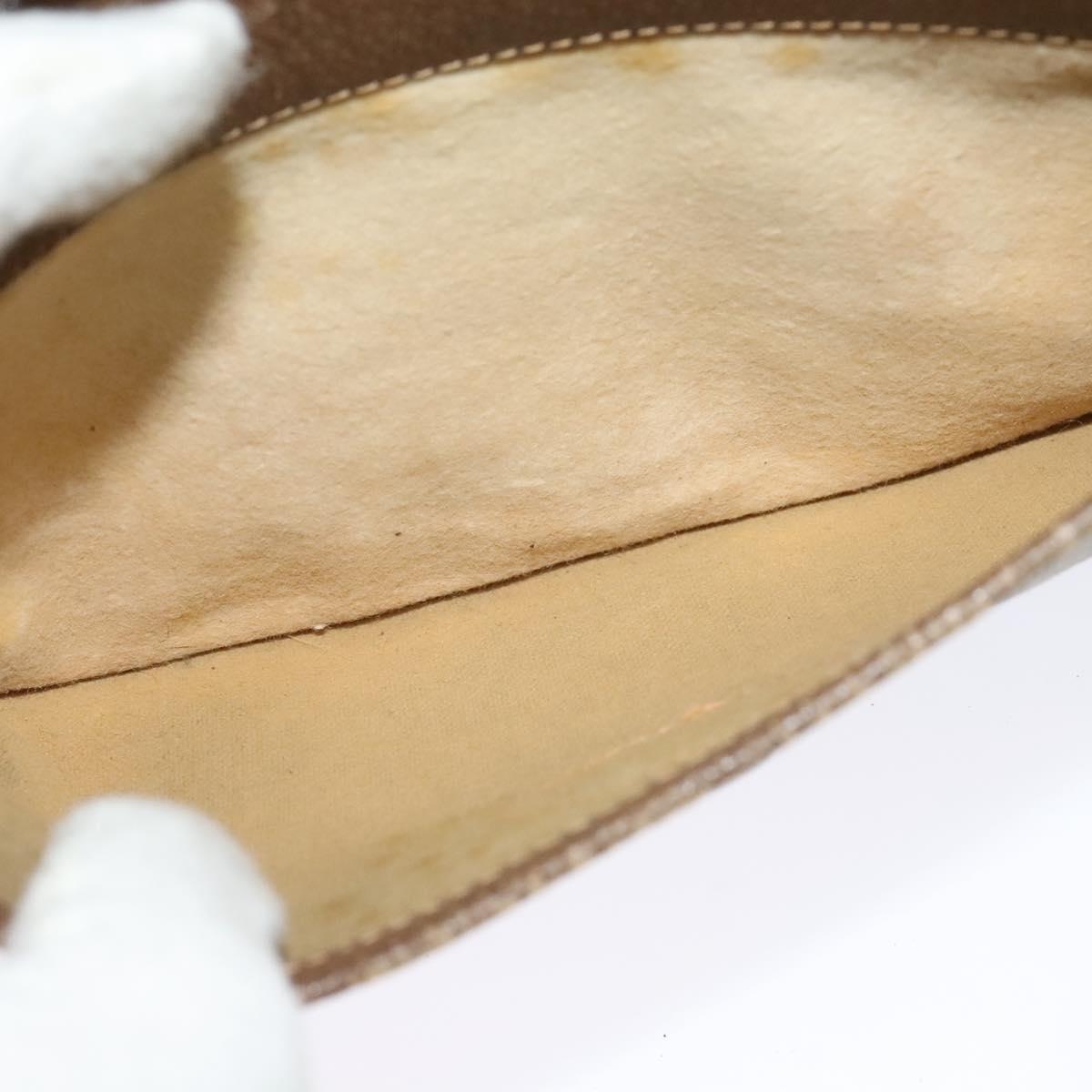 GUCCI GG Supreme Shoulder Bag PVC Beige Gold 904 02 020 Auth BA5087