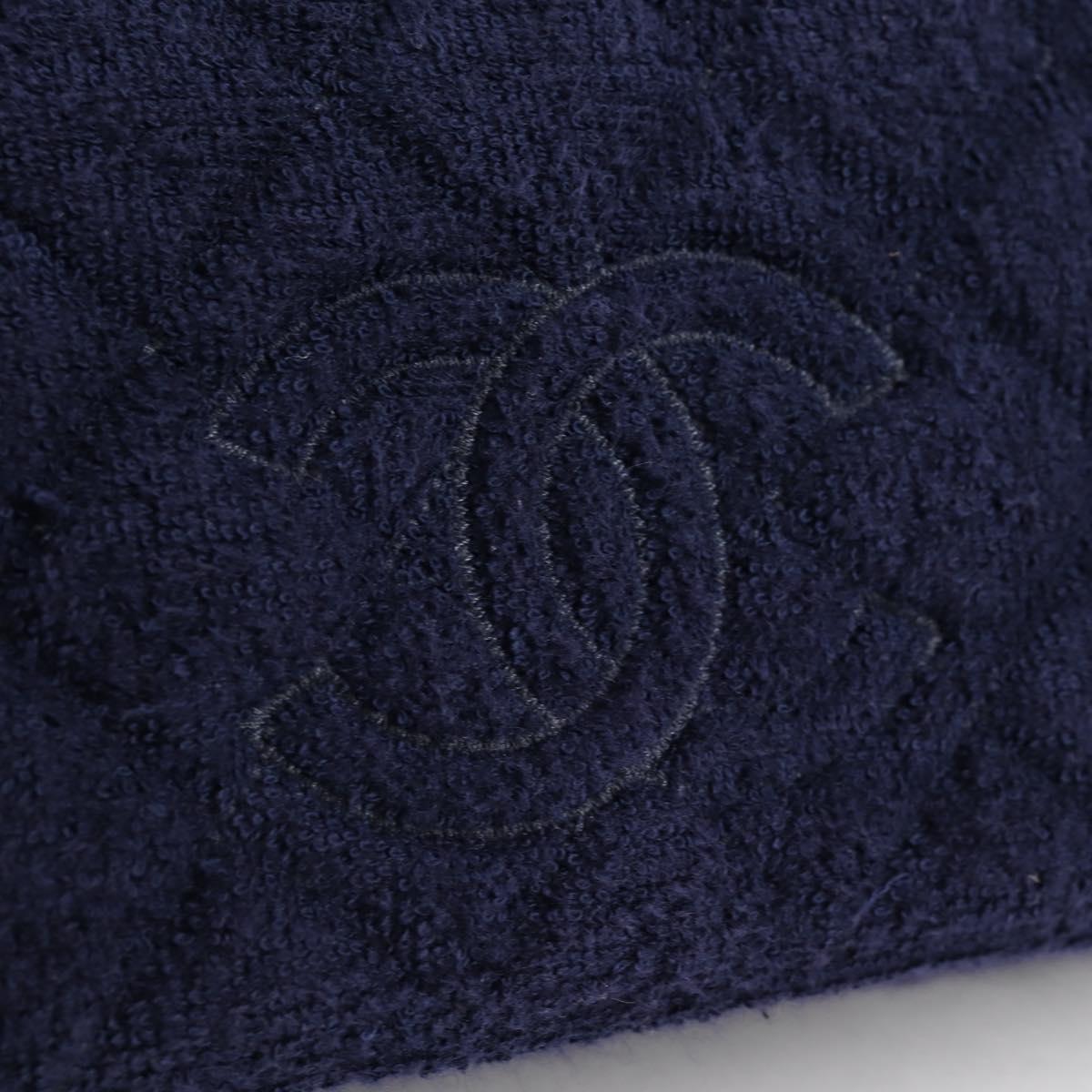 CHANEL Matelasse Shoulder Bag Pile Navy CC Auth BA5094M