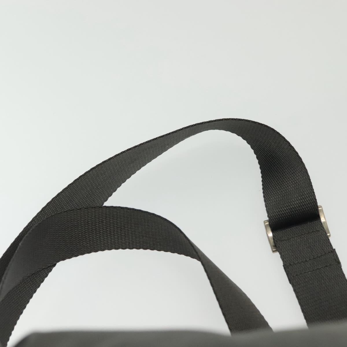PRADA Backpack Nylon Gray Silver Auth BA5099
