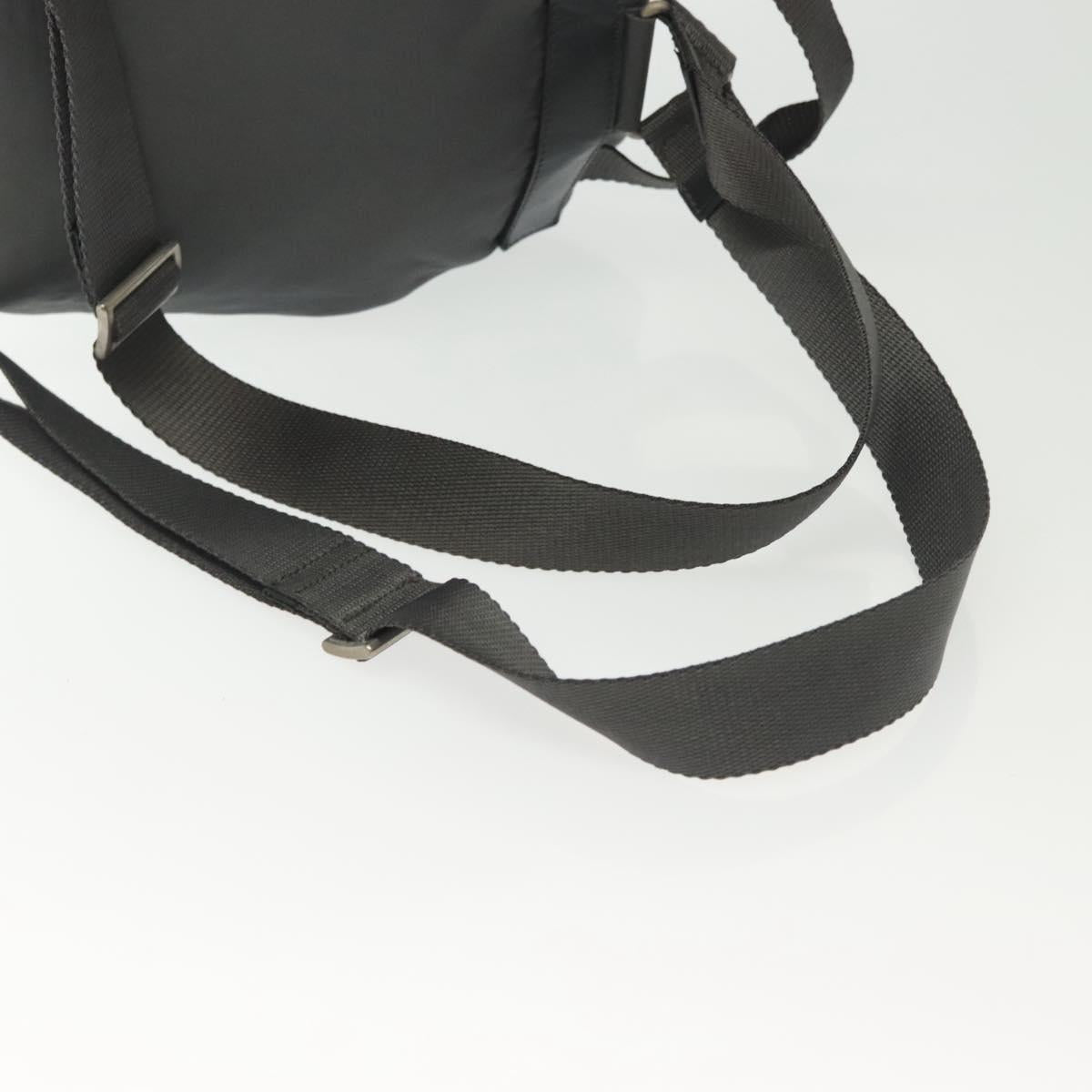 PRADA Backpack Nylon Gray Silver Auth BA5099