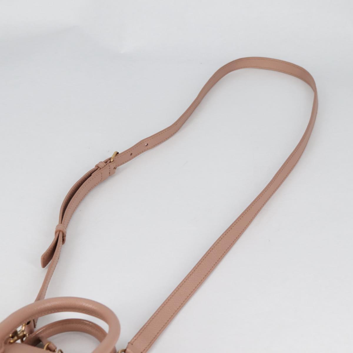 BALENCIAGA Hand Bag Leather 2way Pink Gold 550646 Auth BA5103M