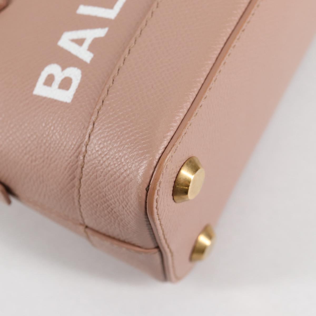 BALENCIAGA Hand Bag Leather 2way Pink Gold 550646 Auth BA5103M