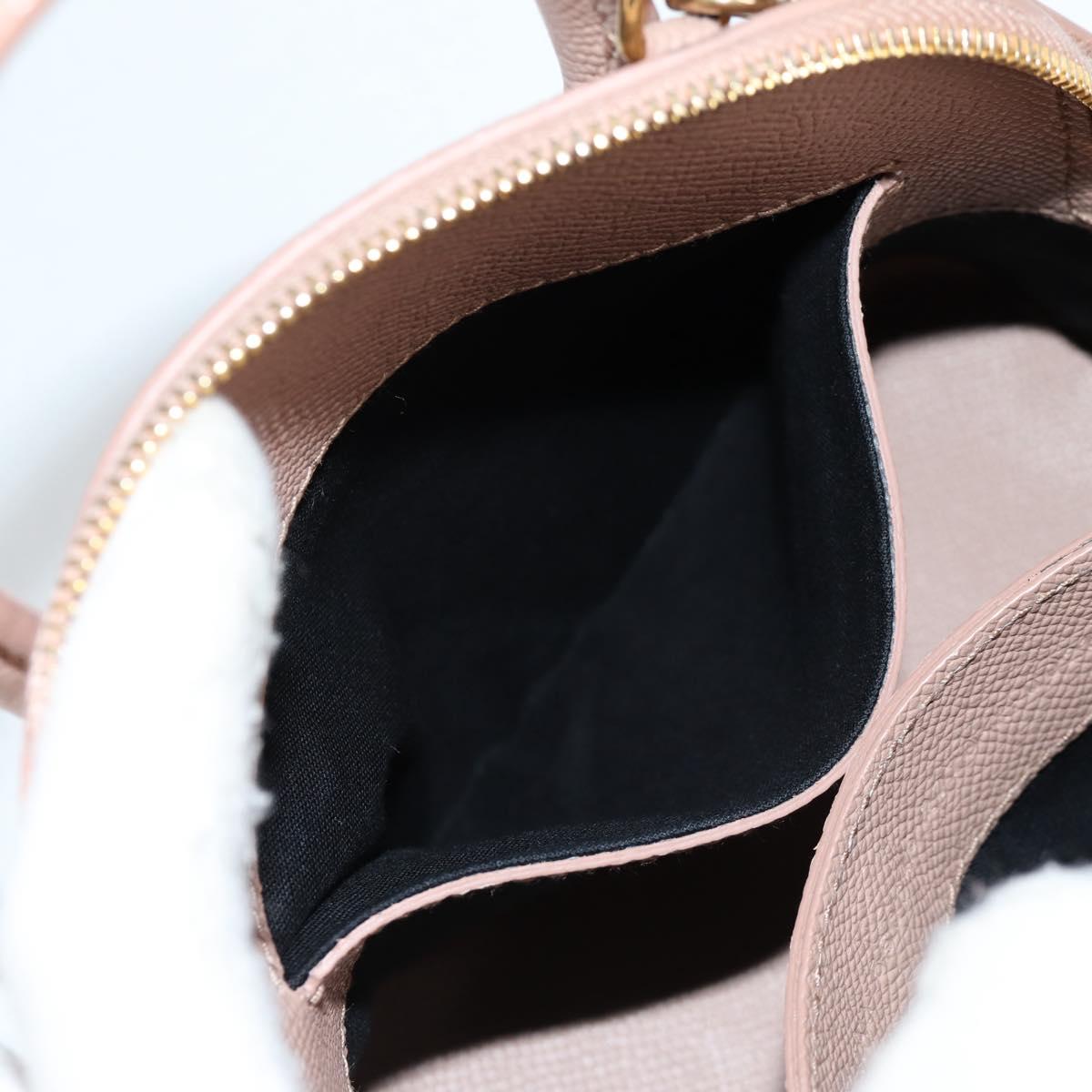 BALENCIAGA Hand Bag Leather 2way Pink Gold 550646 Auth BA5103M