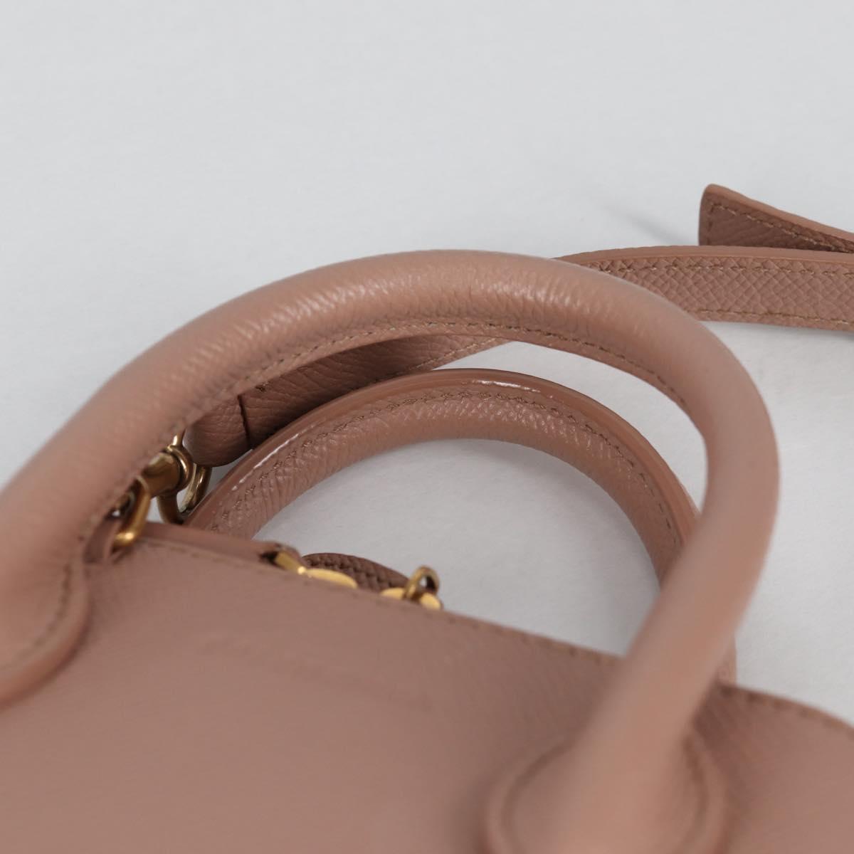 BALENCIAGA Hand Bag Leather 2way Pink Gold 550646 Auth BA5103M