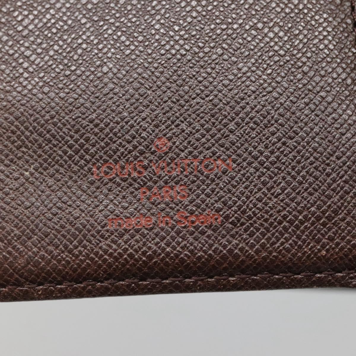 LOUIS VUITTON Damier Ebene Agenda PM Day Planner Cover R20700 LV Auth BA5117