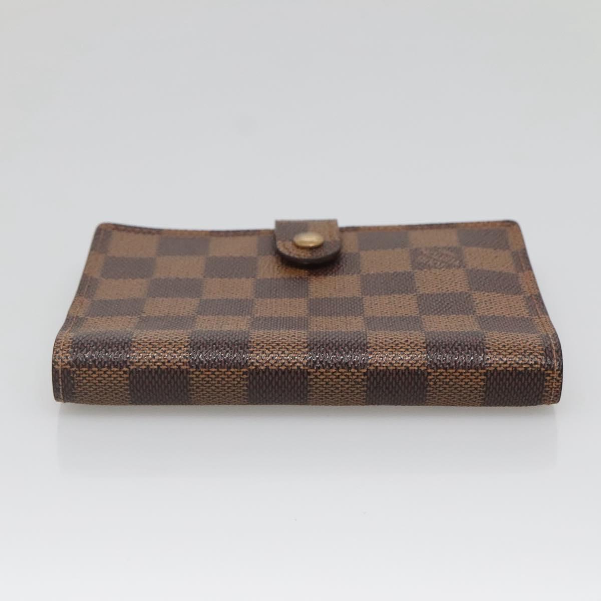 LOUIS VUITTON Damier Ebene Agenda PM Day Planner Cover R20700 LV Auth BA5117