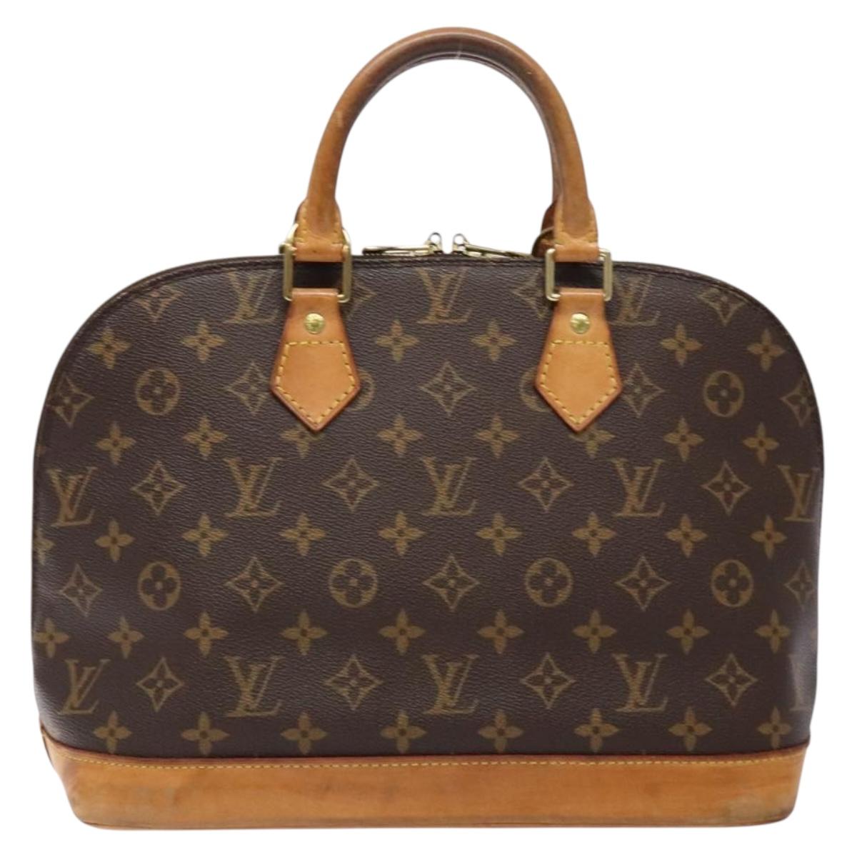 LOUIS VUITTON Monogram Alma Hand Bag M51130 LV Auth BA5138
